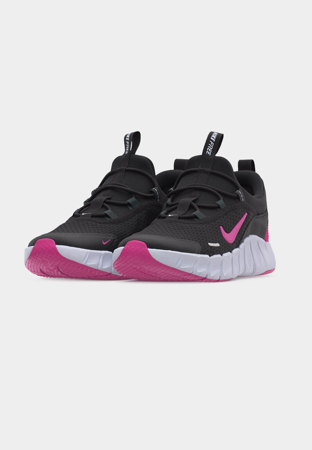 FREE RIDE UNISEX - Road running shoes - black/playful pink/anthracite/white