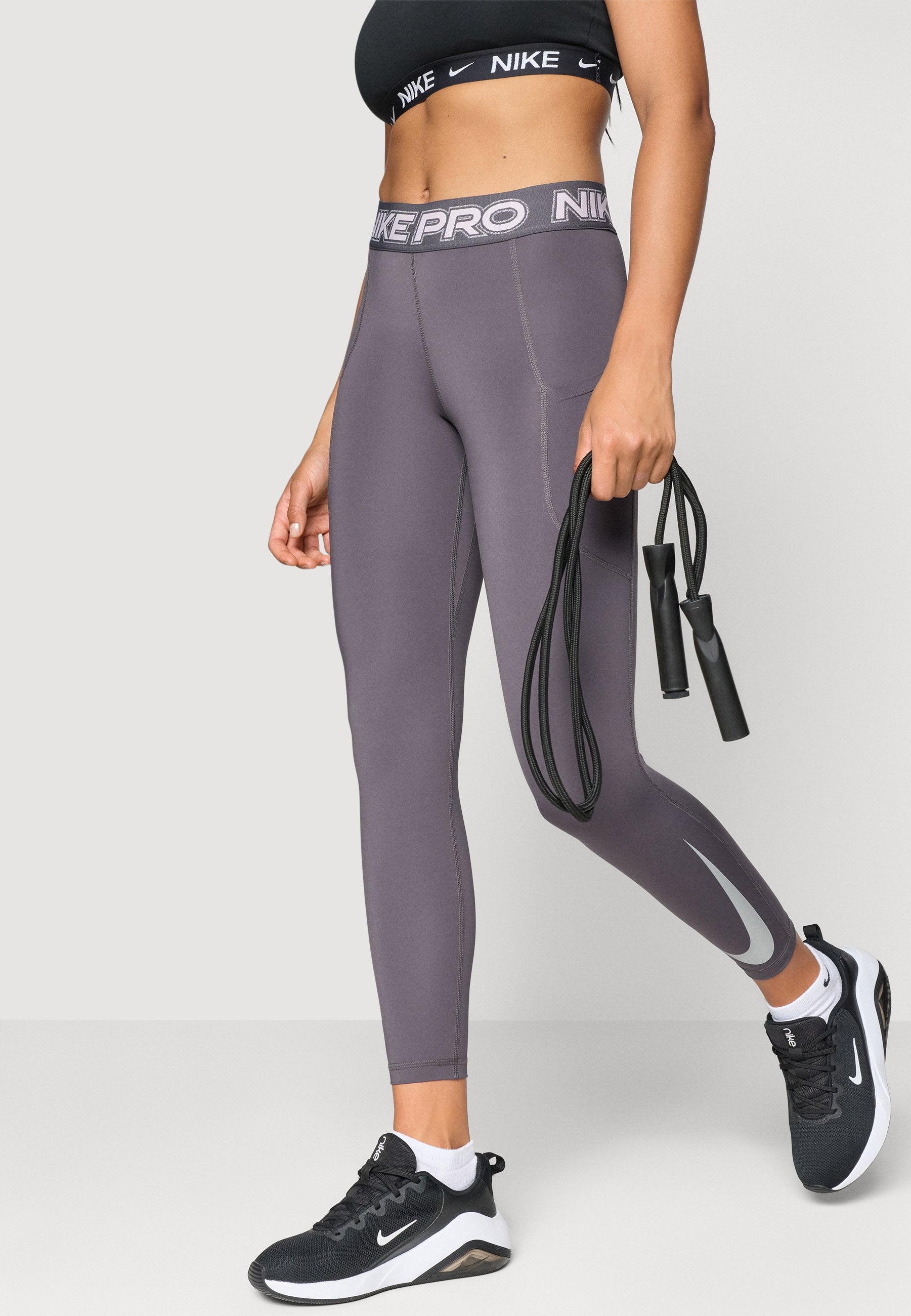 7/8 - Leggings - thunder grey/pink foam/white