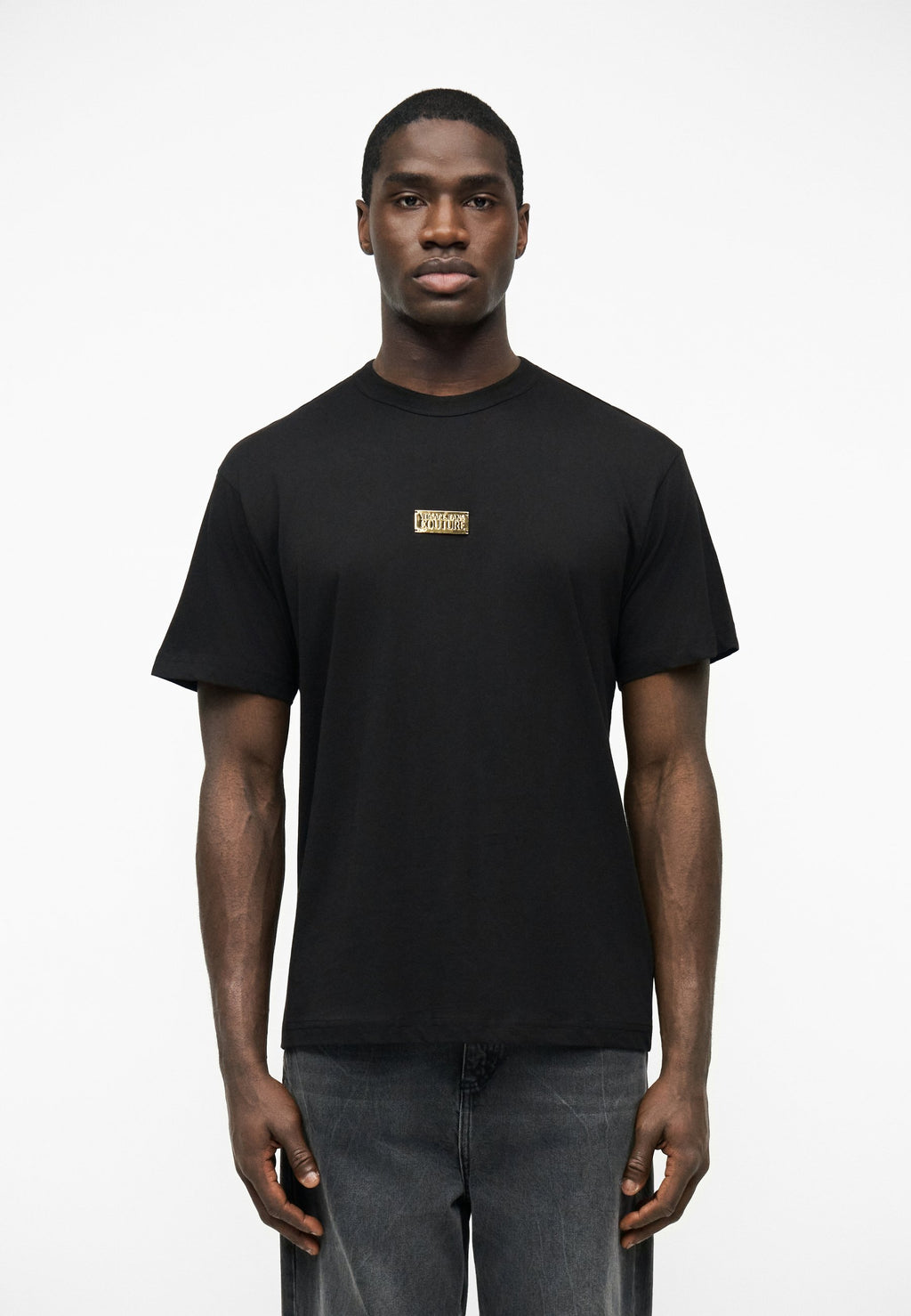 PLACHET UNISEX - Print T-shirt - black/gold-coloured