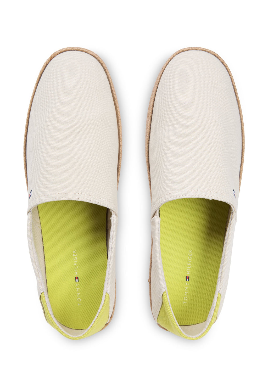 FLAG EMBROIDERY CANVAS ESPADRILLES - Espadrilles - classic beige