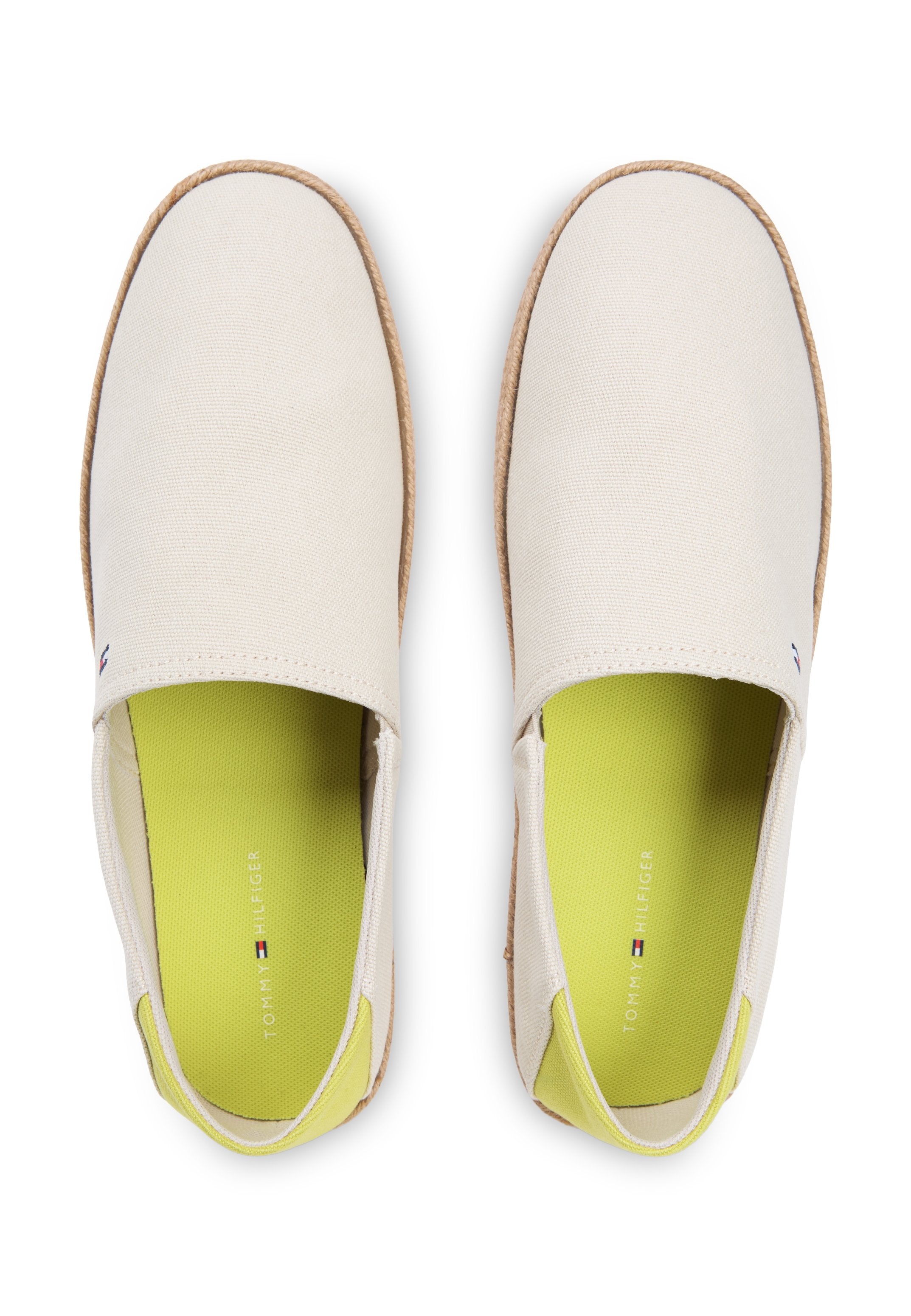 FLAG EMBROIDERY CANVAS ESPADRILLES - Espadrilles - classic beige