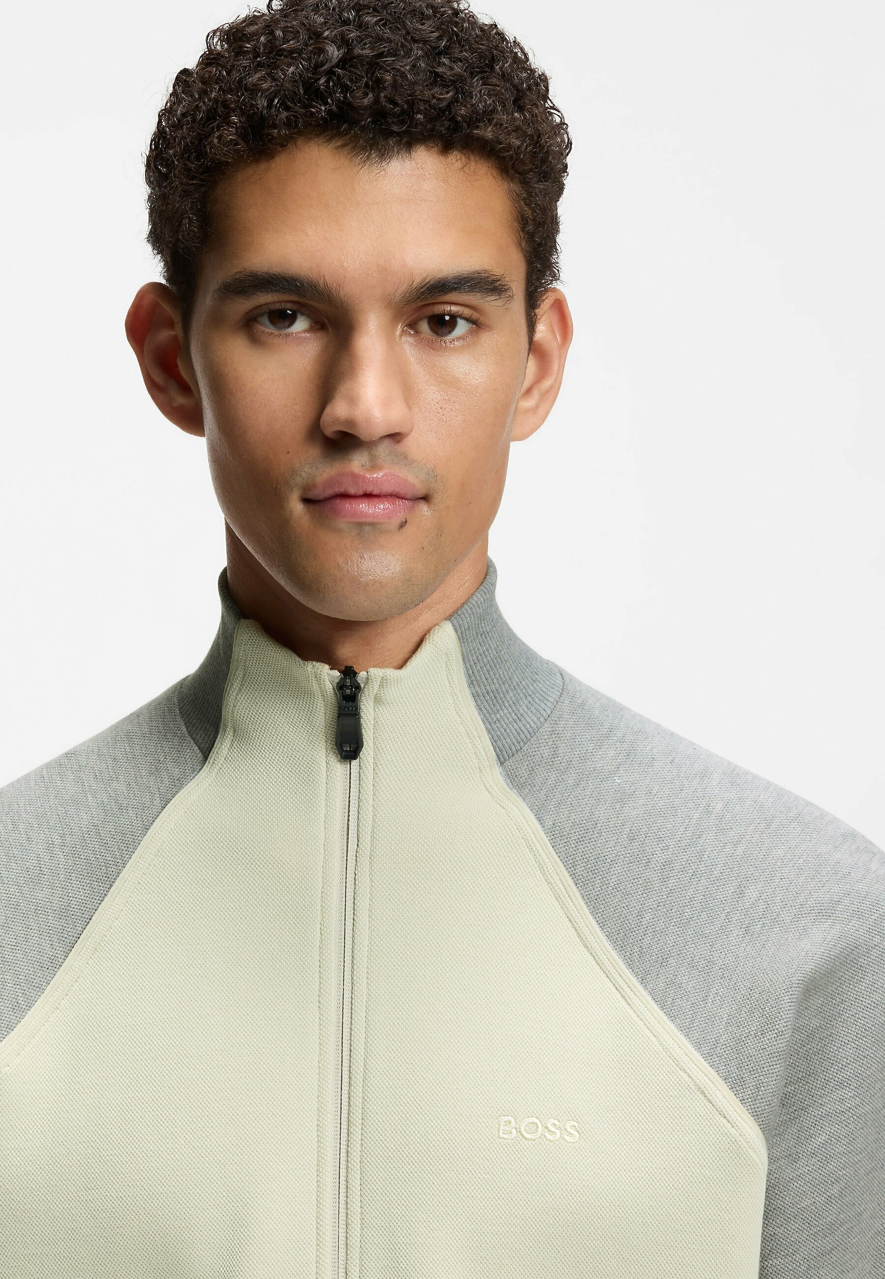 SW_JOIN SKAZ - Zip-up sweatshirt - light beige two