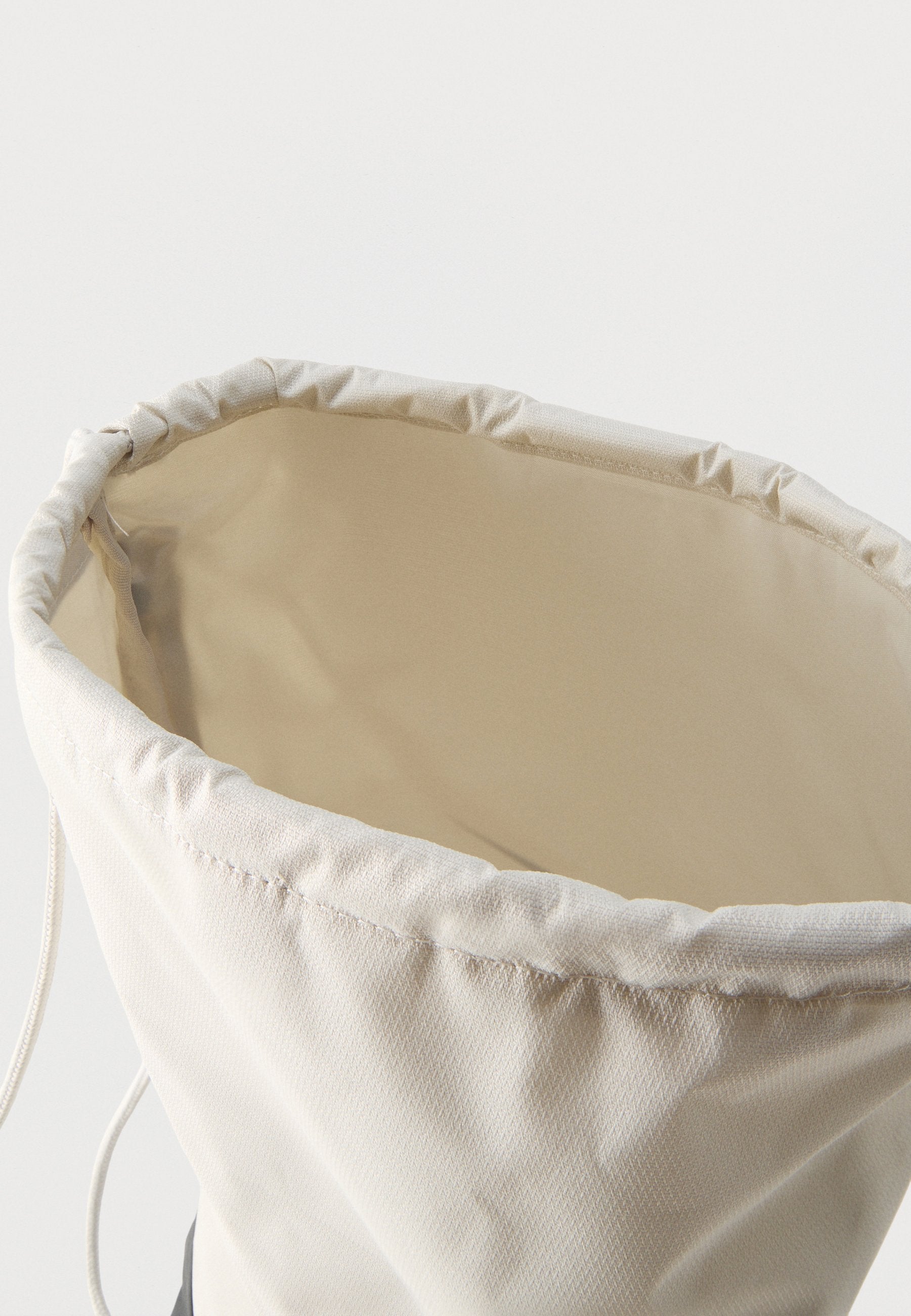 DRAWSTRING UNISEX - Drawstring sports bag - light bone/black