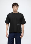 INSIDE OUT BOXY  - Basic T-shirt - black