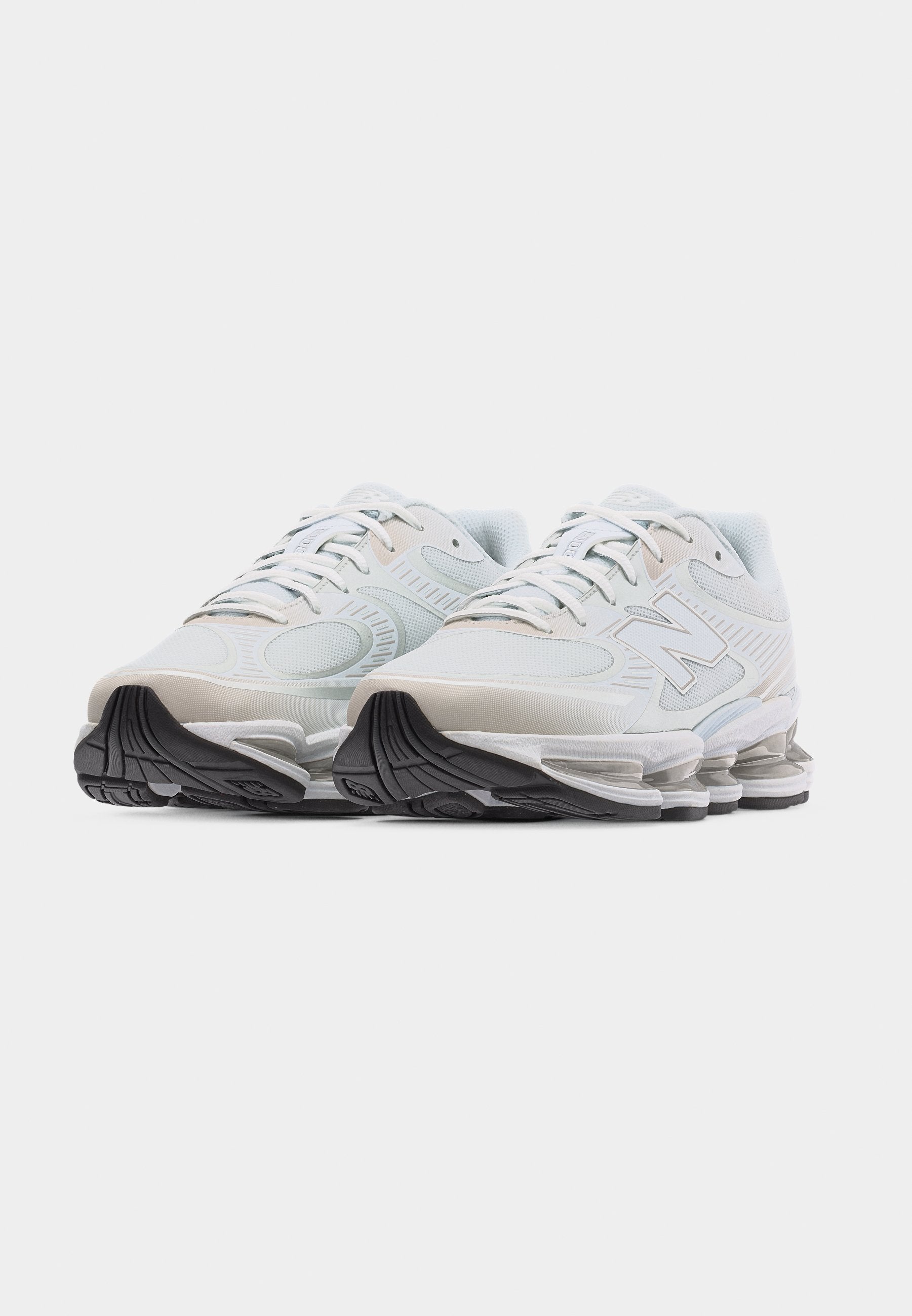 U2000 UNISEX - Trainers - white/silver-coloured metallic
