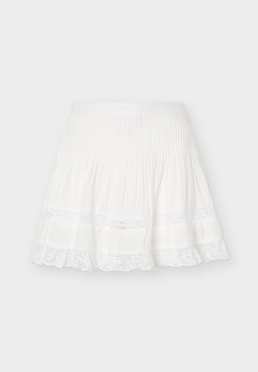 PINTUCK TRIM SKORT - A-line skirt - fresh white