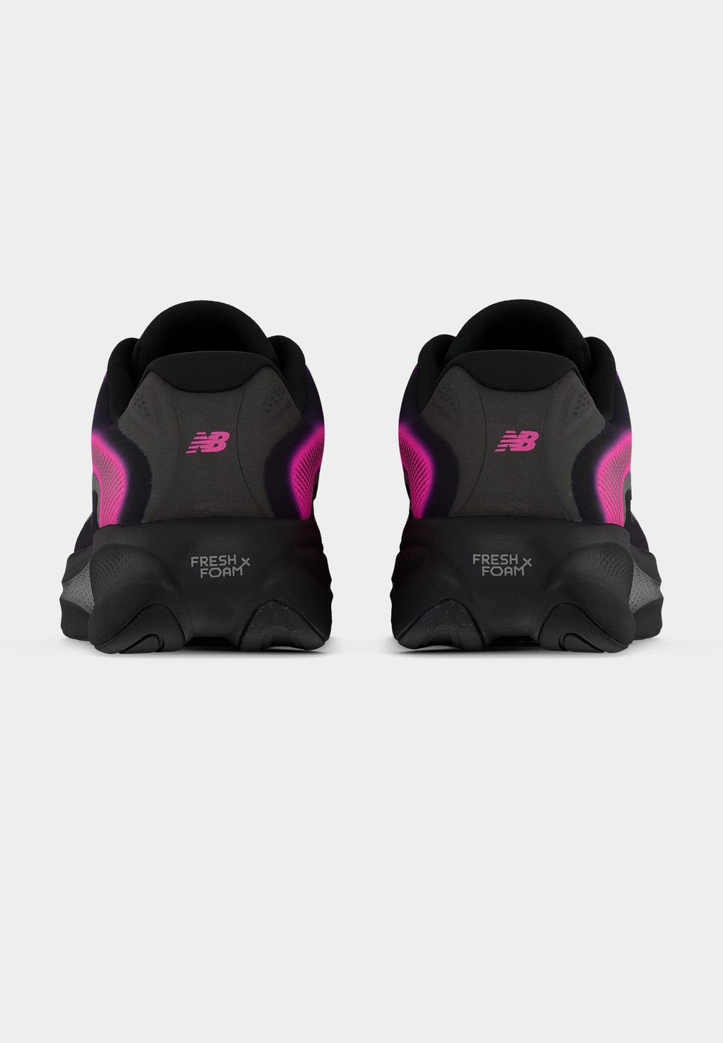ELLIPSE V1 - Chaussures de course sur route - noir/rose fluo