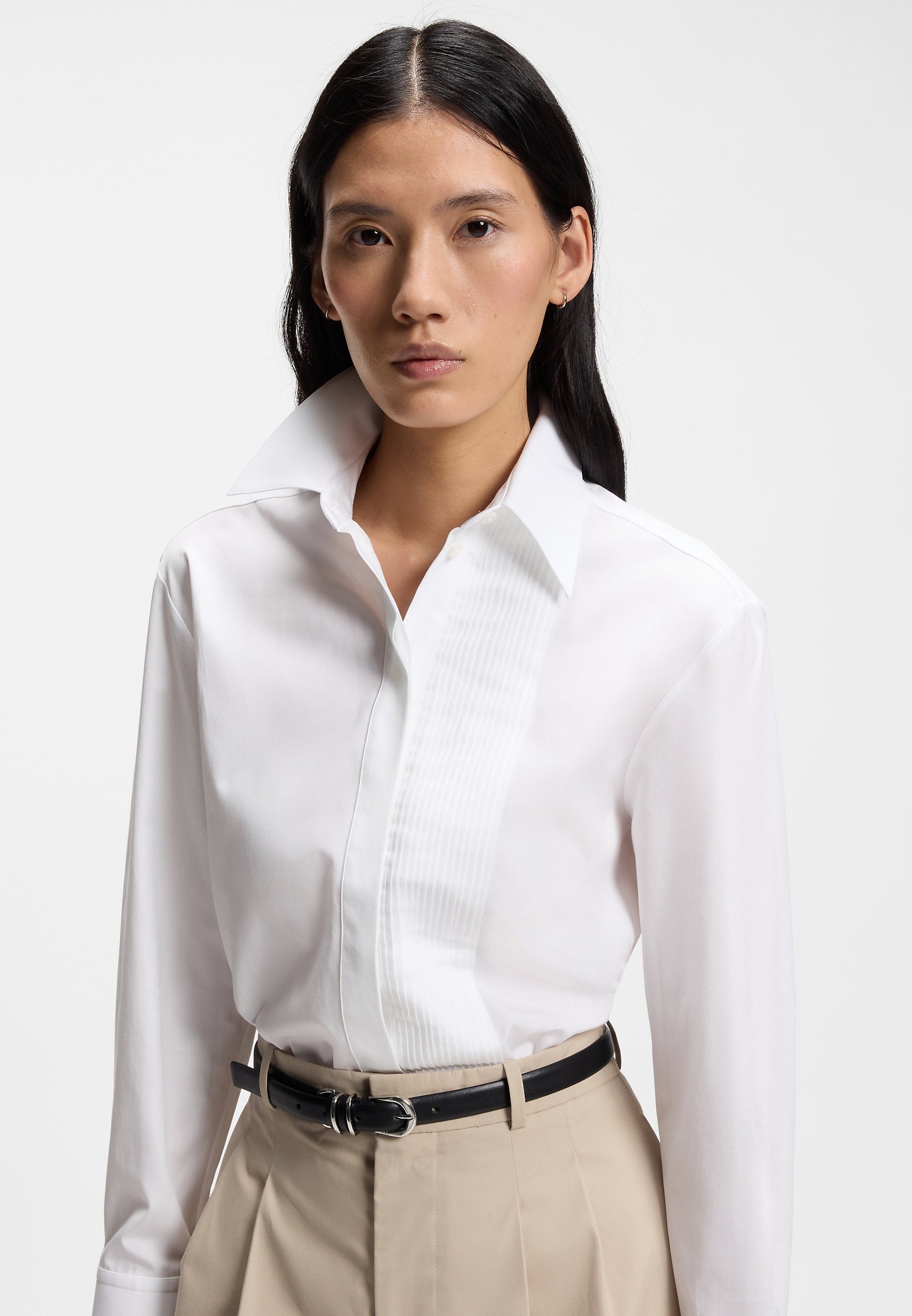BLUETTA_FS_C - Button-down blouse - white