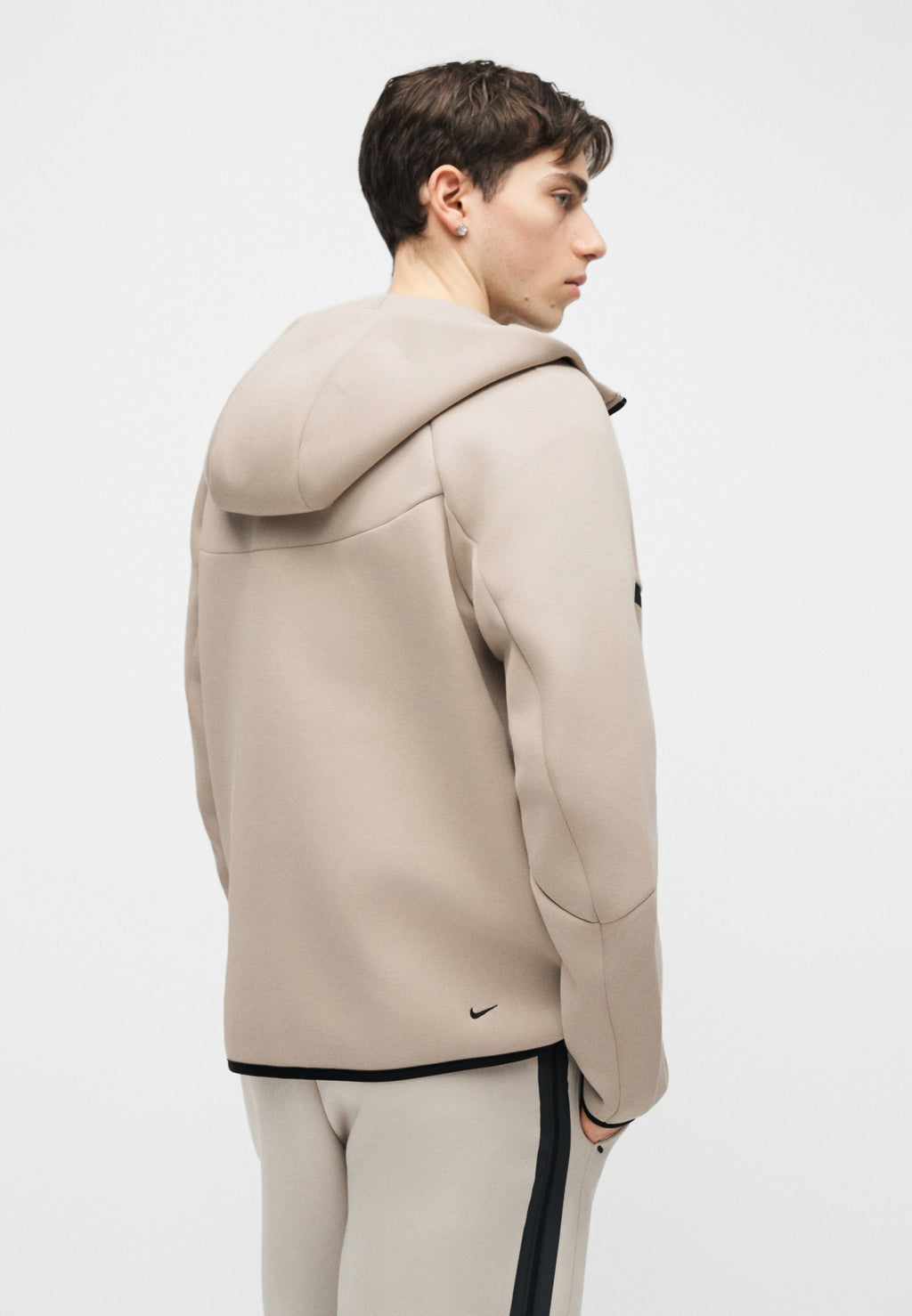 Fleece jacket - cream/black