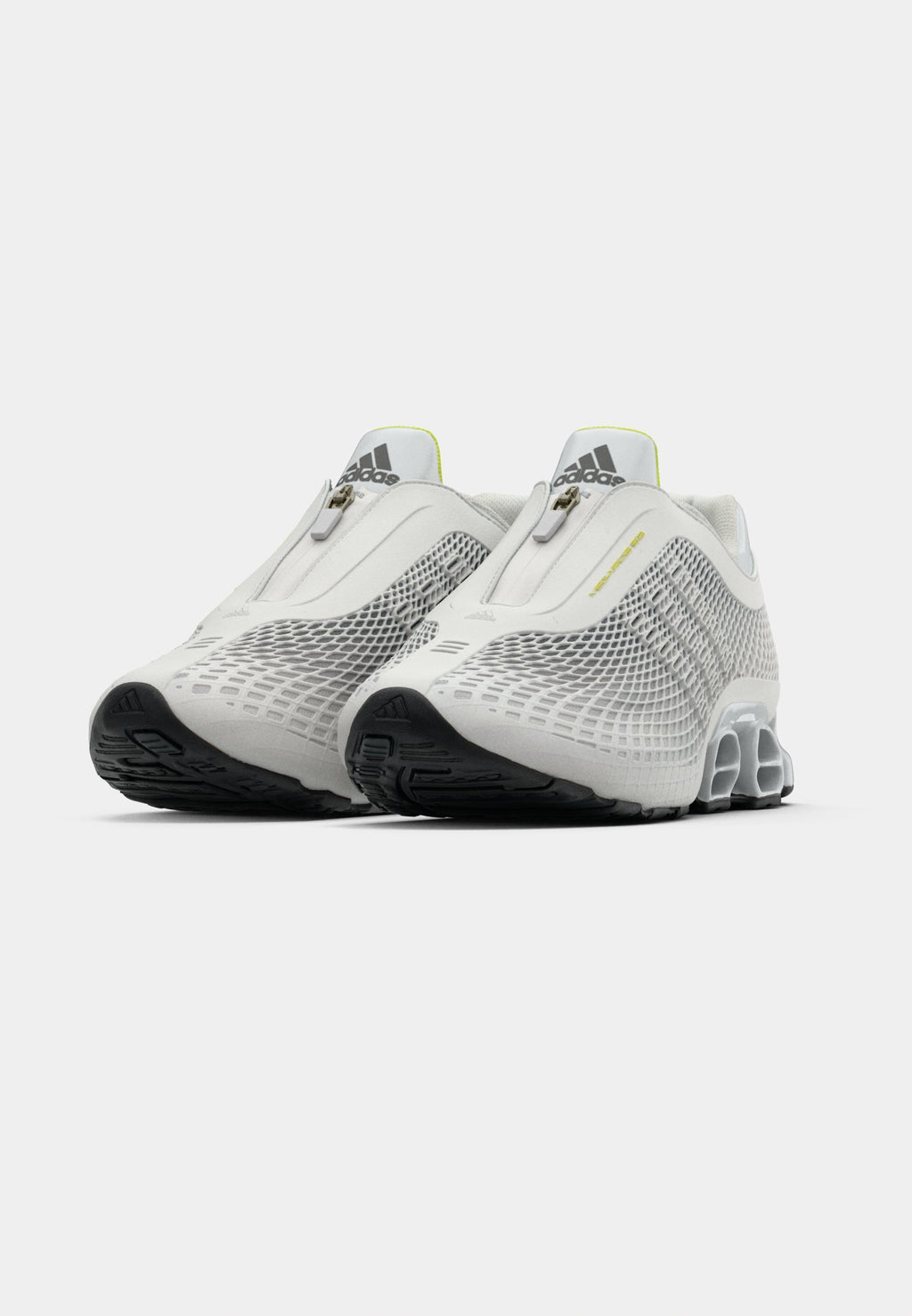 MEGARIDE S2 UNISEX - Trainers - crystal white/semi solar yellow