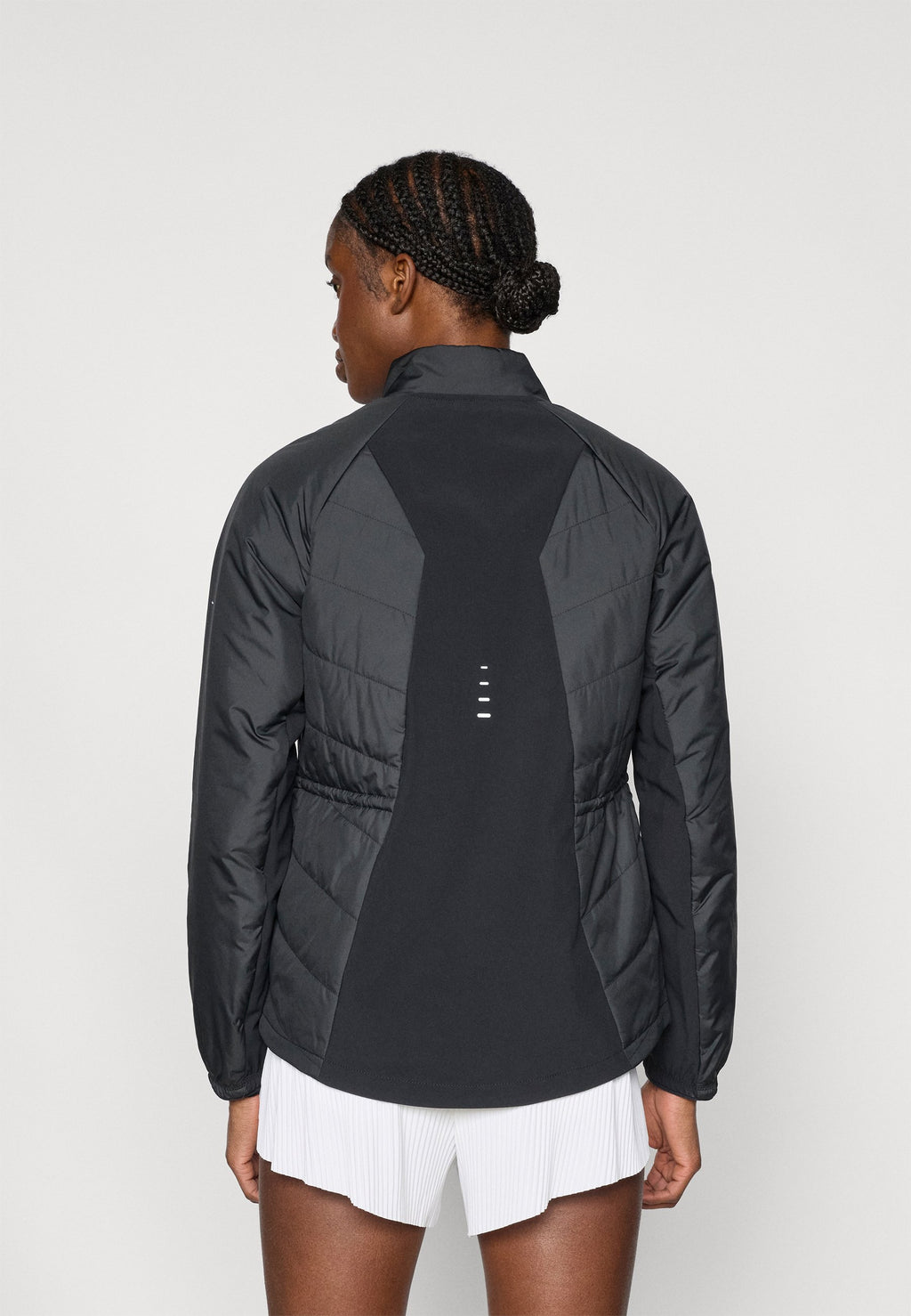 SWIFT - Running jacket - black/reflective silver-coloured