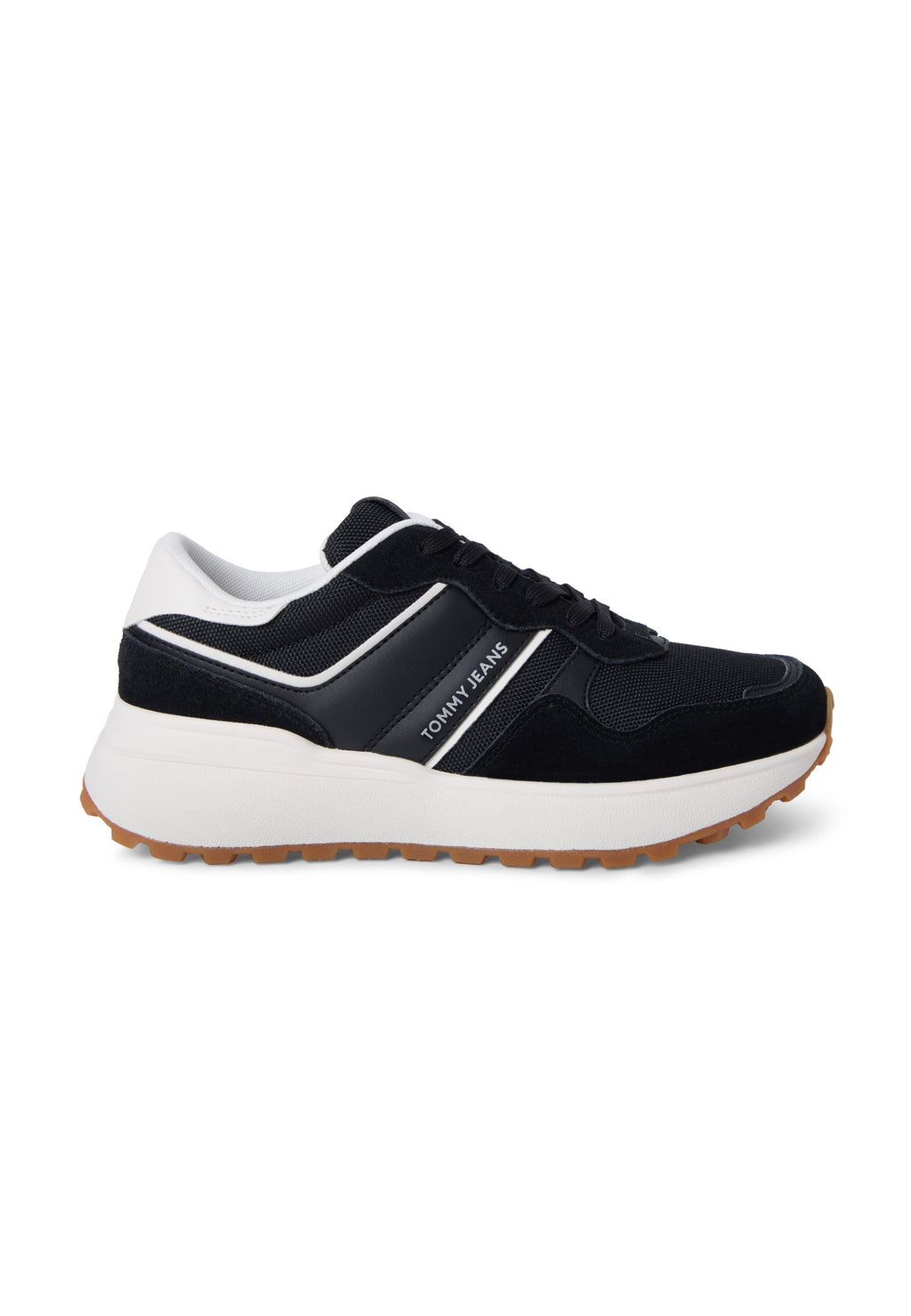 SUEDE CLEAT MIXED TEXTURE TRAINERS - Trainers - black