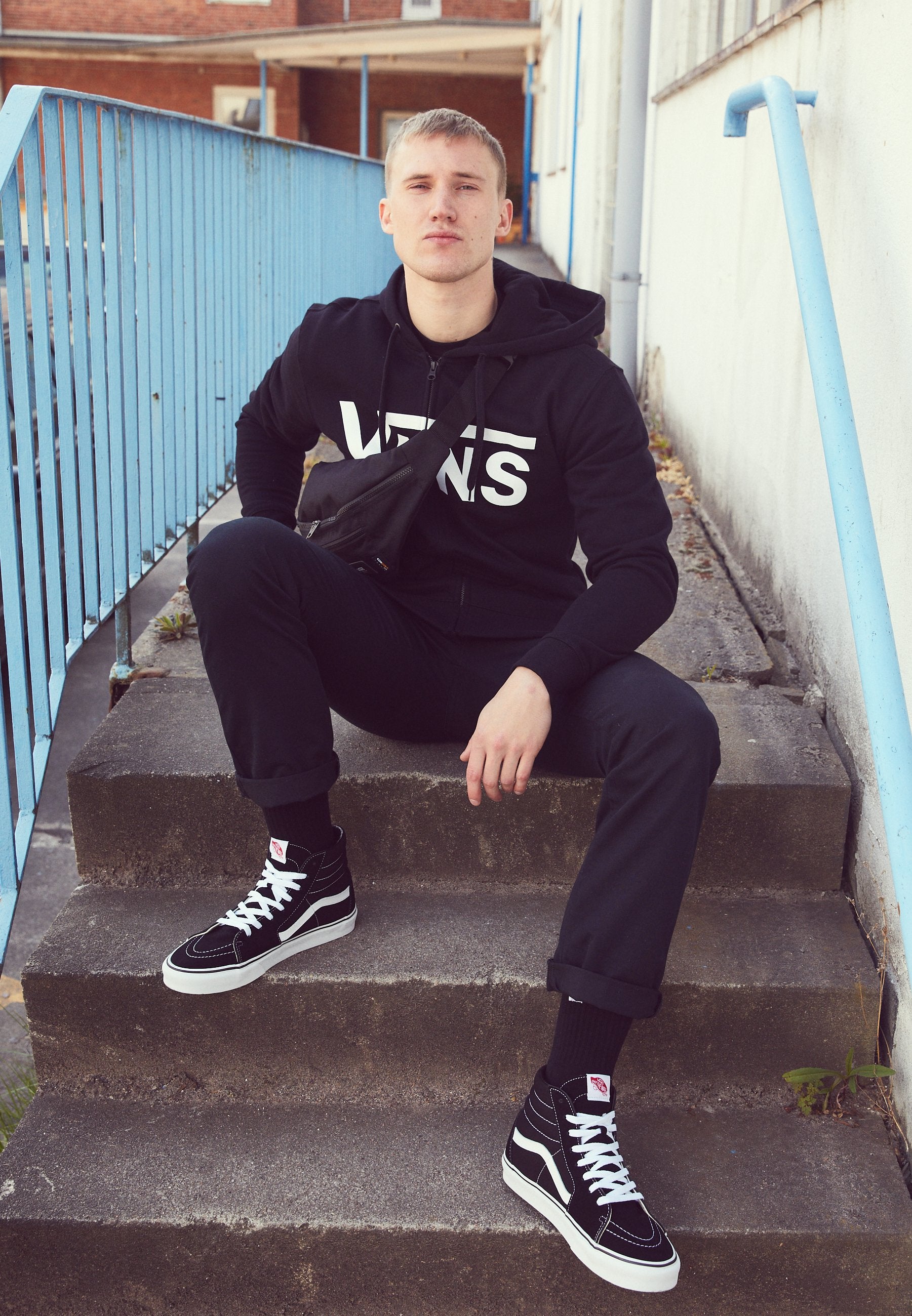 SK8-HI UNISEX - Baskets montantes - black/white
