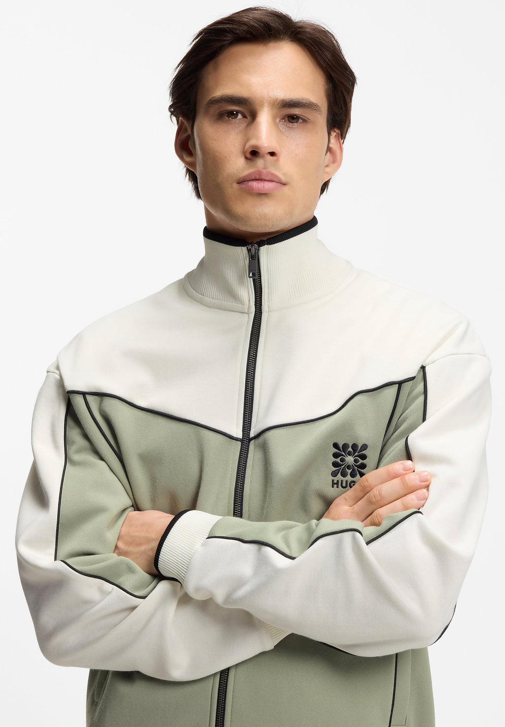 Zip-up sweatshirt - light/pastel green