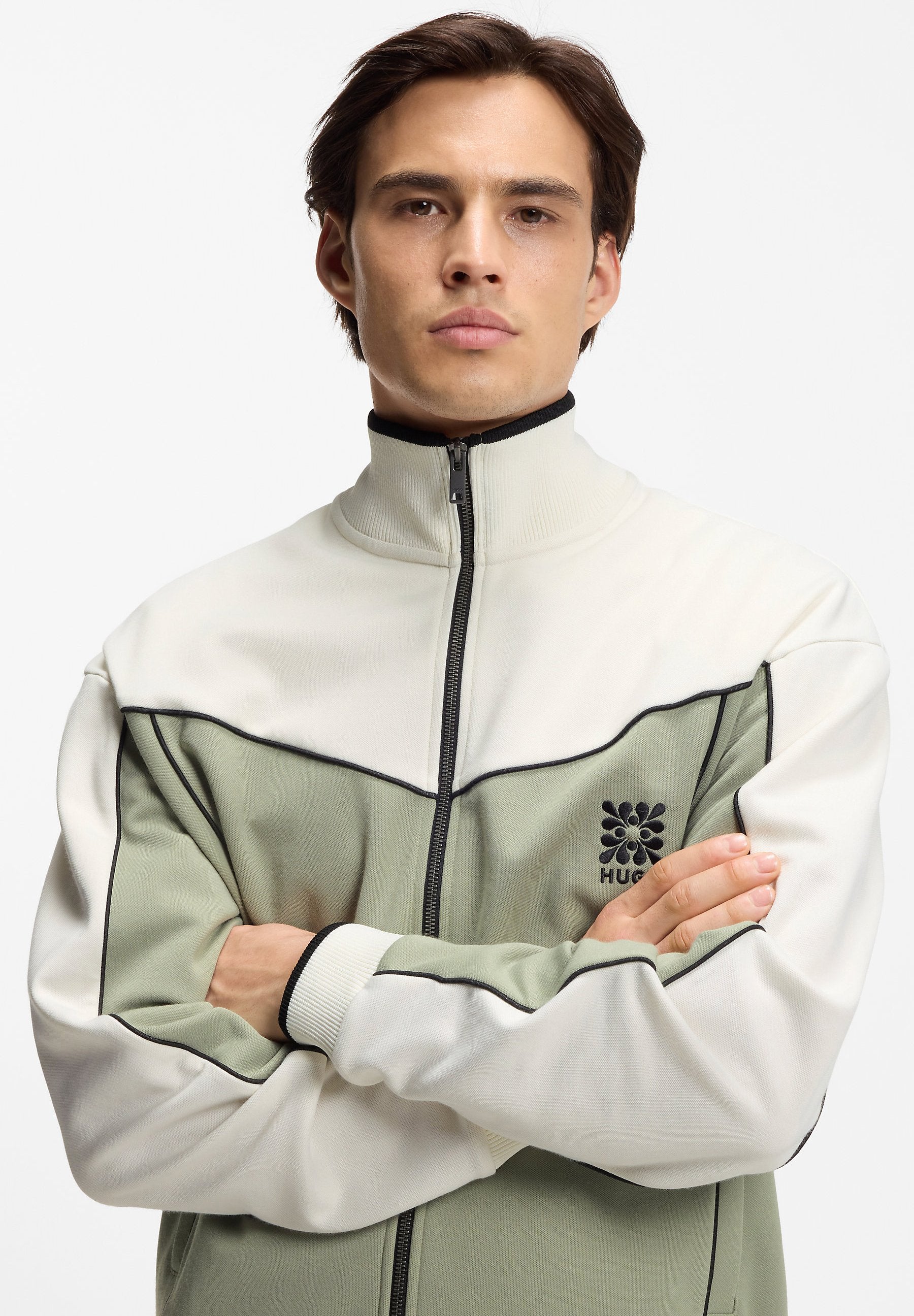 Zip-up sweatshirt - light/pastel green