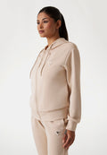 OLYMPE FULL ZIP HOODIE - Zip-up sweatshirt - beige