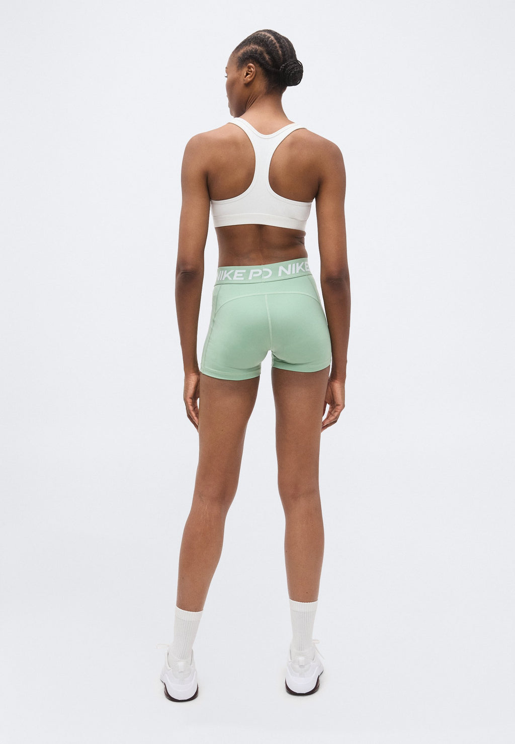 365 SHORT  - Leggings - steam/white