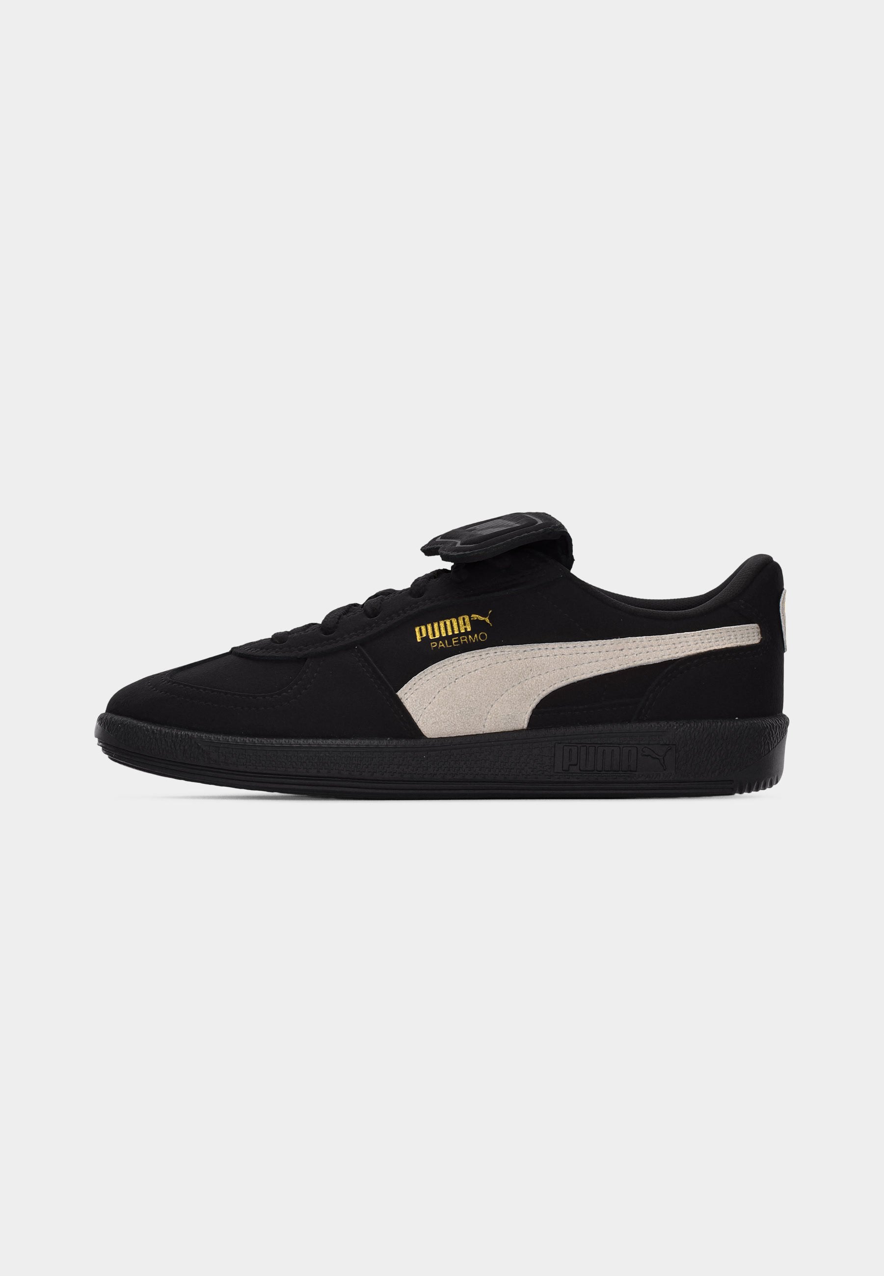 PALERMO PREMIUM JR UNISEX - Trainers - black/warm white/gold-coloured