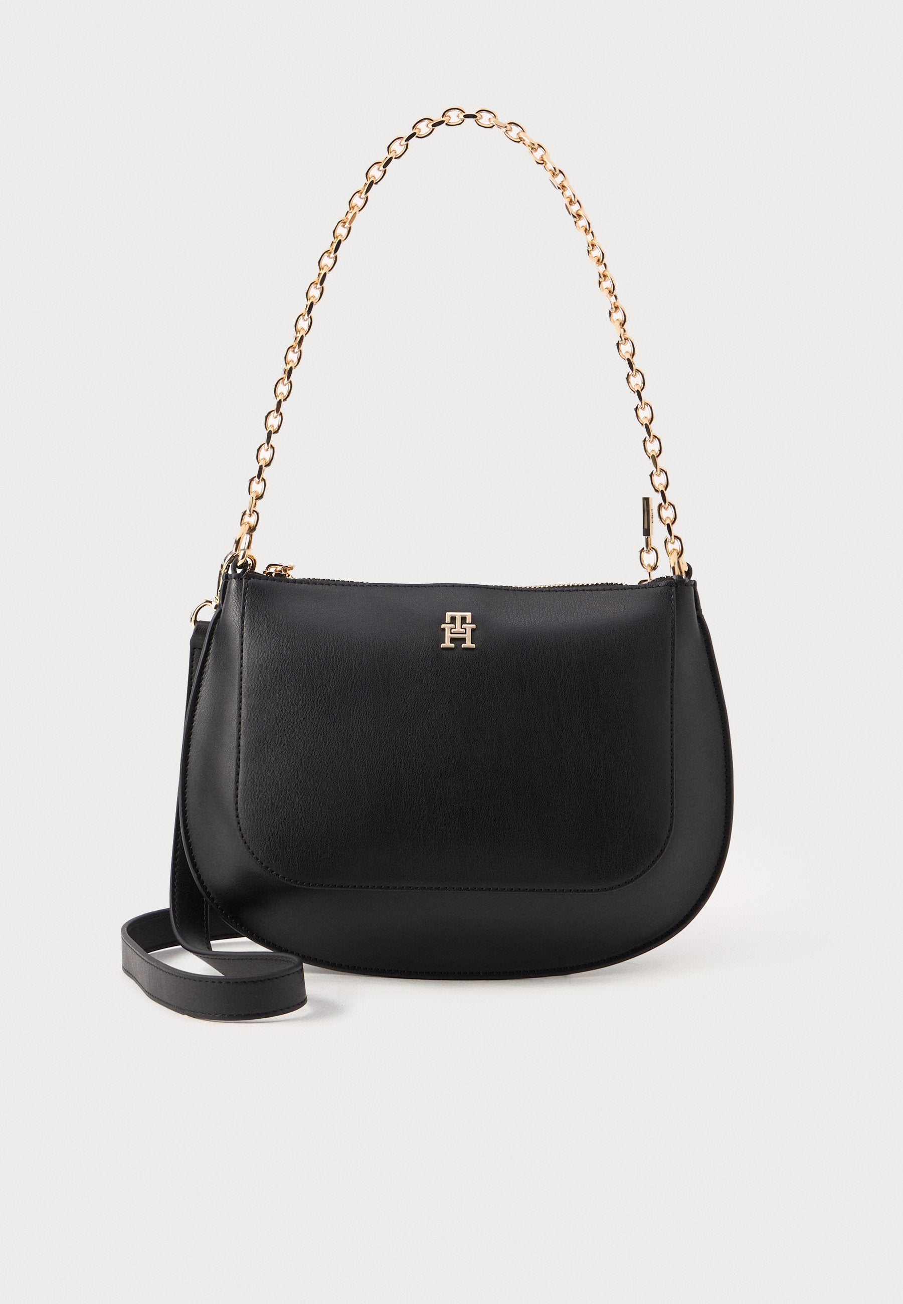 CHAIN STRAP CONVERTIBLE CROSSBODY BAG - Handbag - black