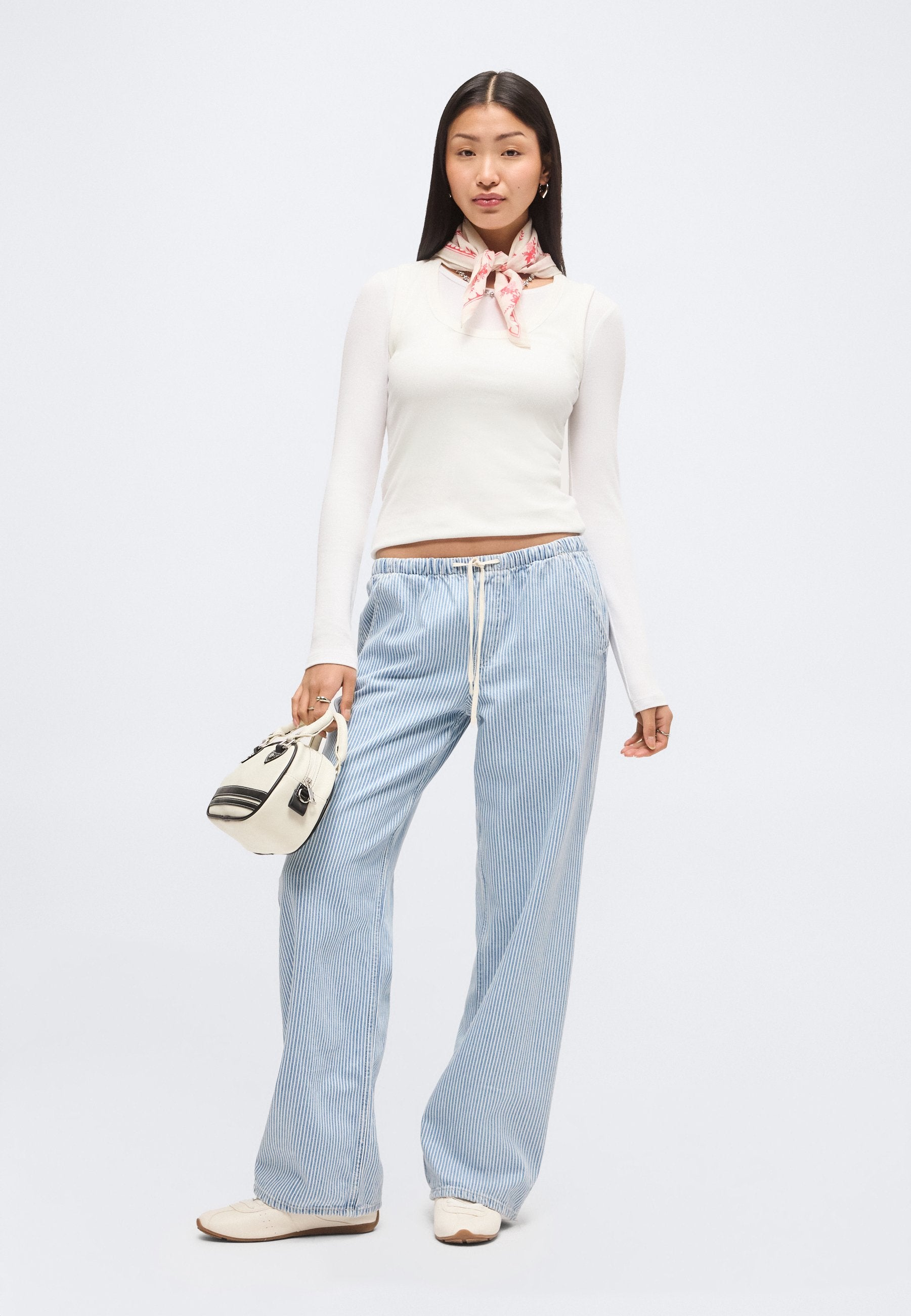 EASY 90S STRIPE - Loose Jeans - blue