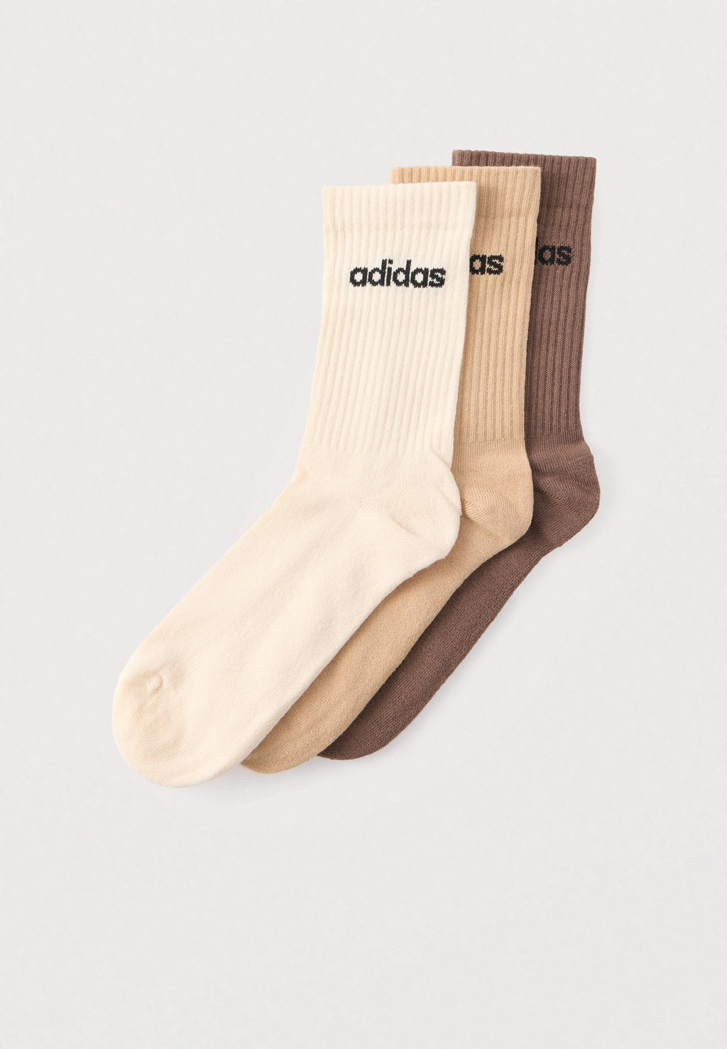 LINEAR CREW SOCKS CUSHIONED SOCKS 3 PAIR PACK UNISEX - Socks - brown/magic beige/earth strata