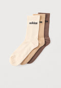 LINEAR CREW SOCKS CUSHIONED SOCKS 3 PAIR PACK UNISEX - Socks - brown/magic beige/earth strata