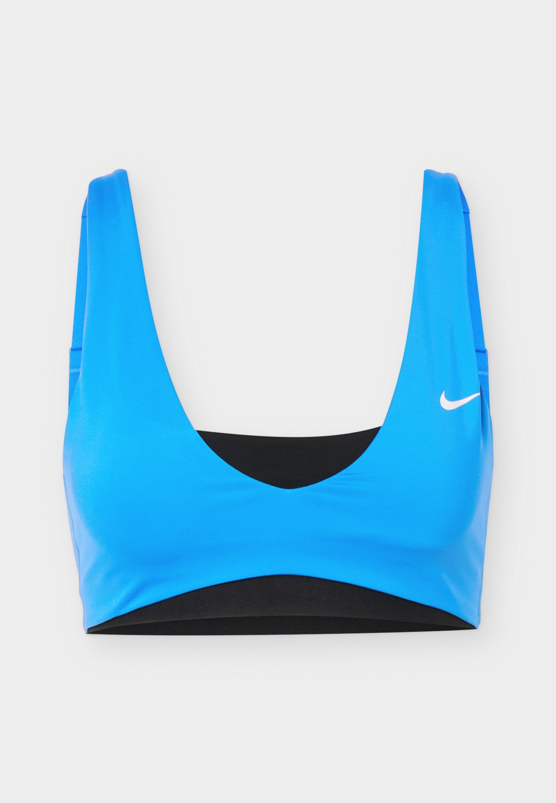 SCULPT STRAPPY BRA - Medium support sports bra - light photo blue/black/white