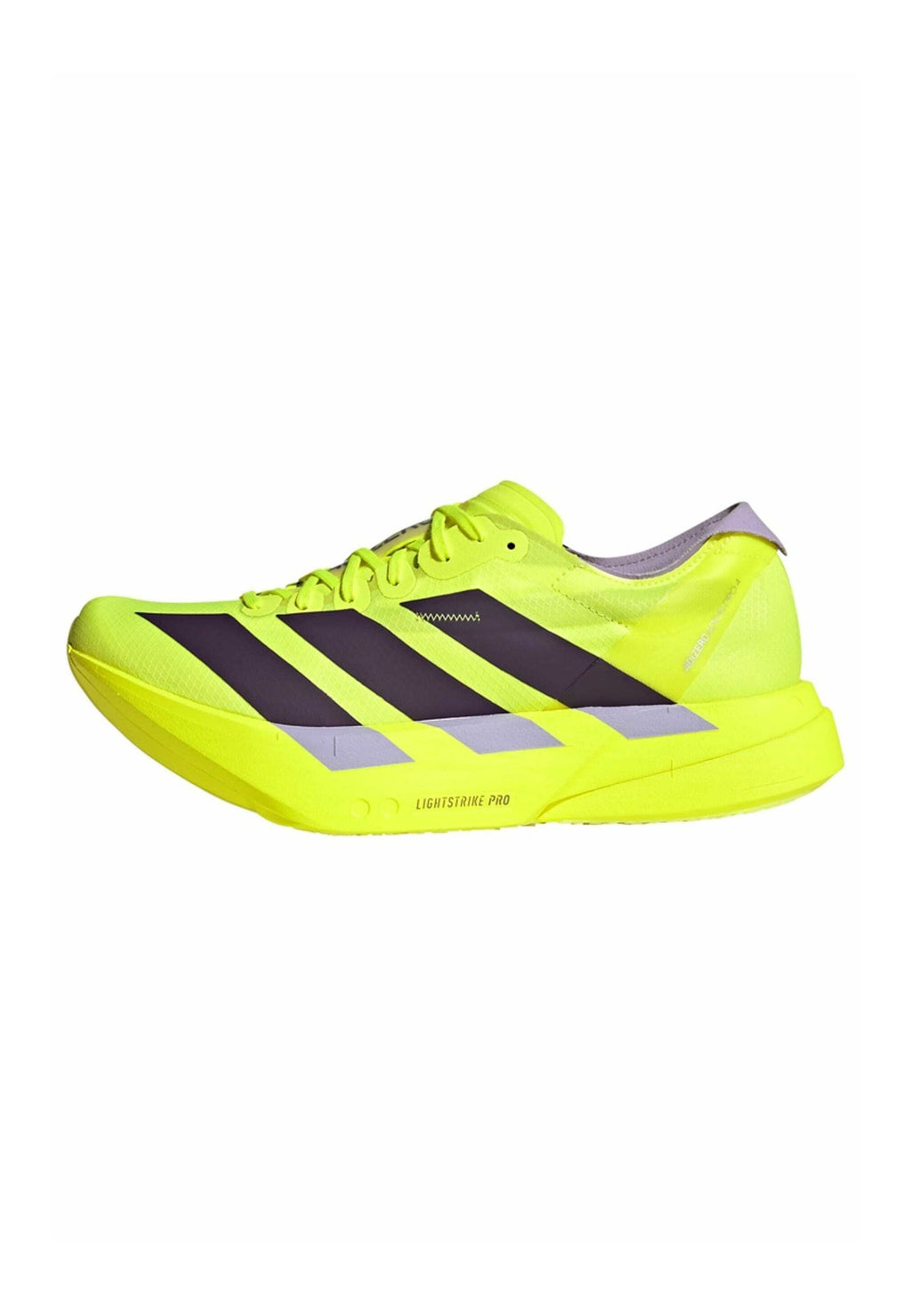 ADIZERO ADIOS PRO 4 - Road running shoes - solar yellow   aurora plum   powder plum