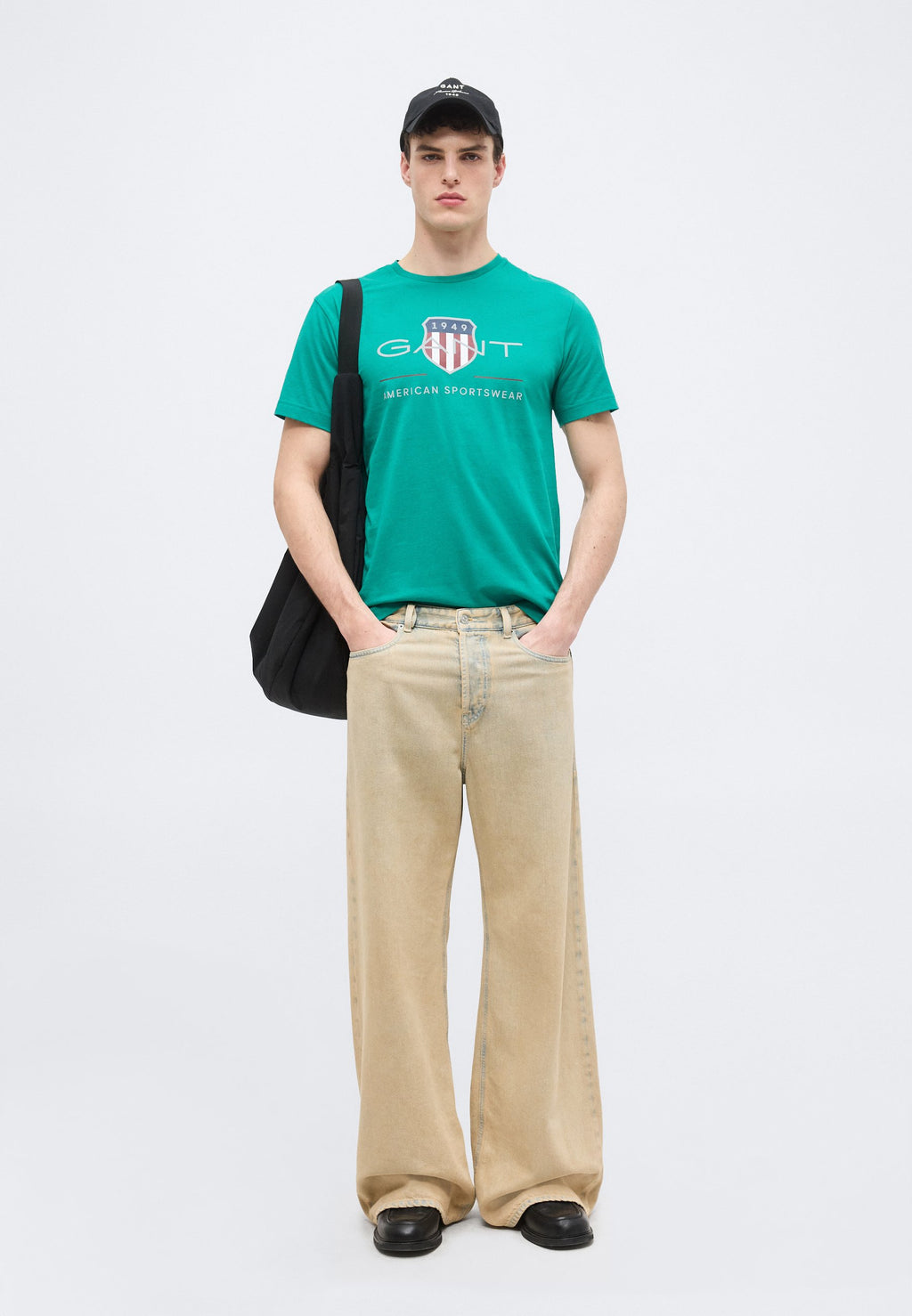 REG ARCHIVE SHIELD SS T-SHIRT - Print T-shirt - teal