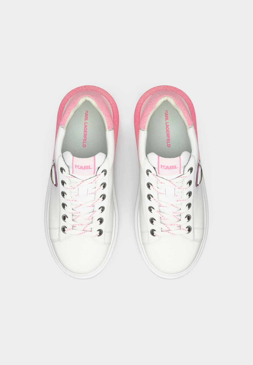 KAPRI OMBRE LACE - Trainers - white/pink