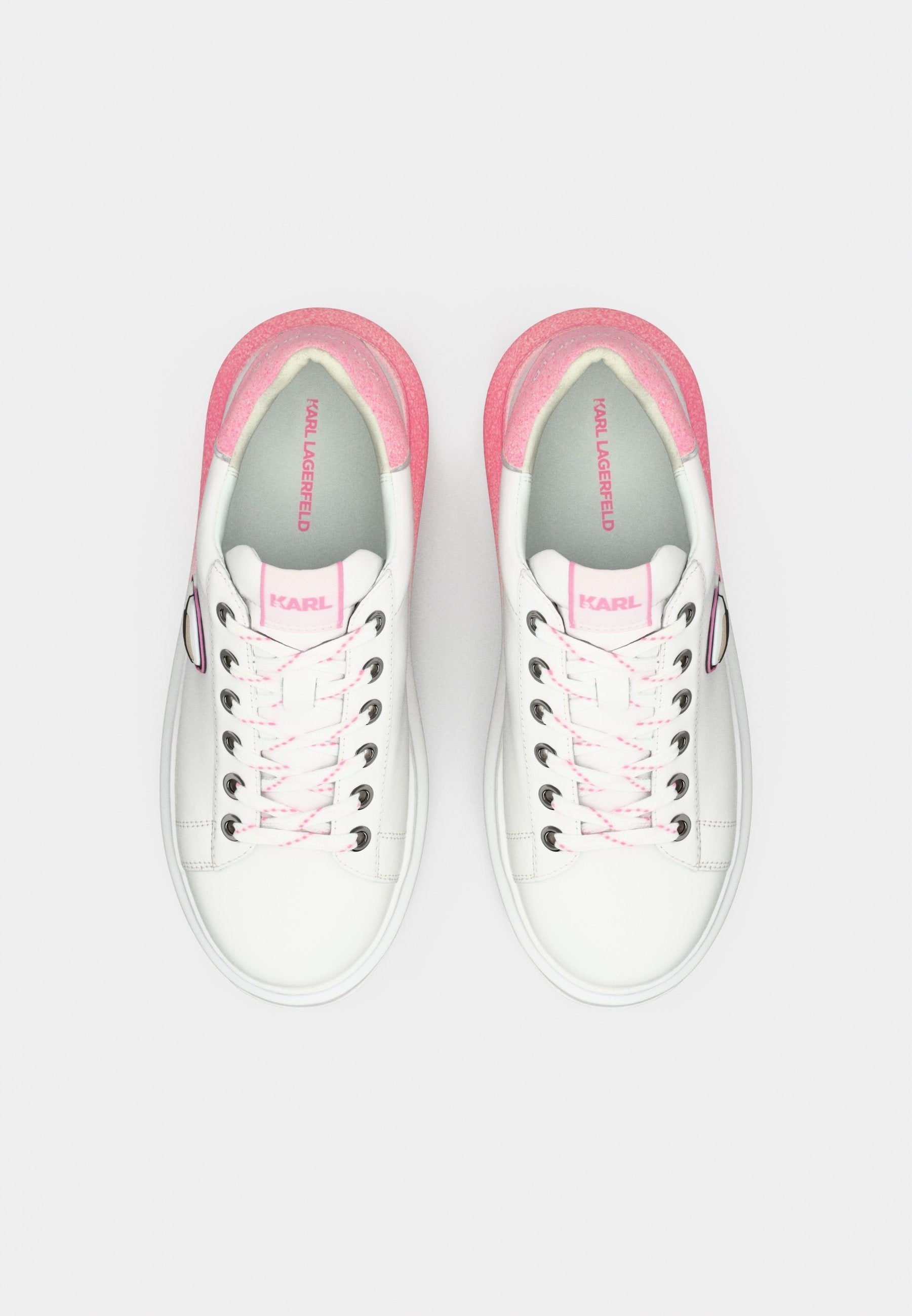 KAPRI OMBRE LACE - Trainers - white/pink