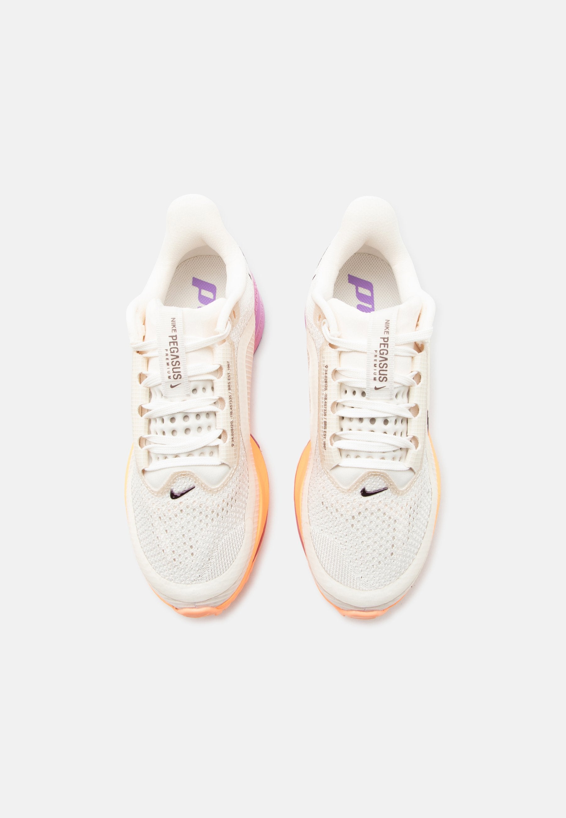 PEGASUS PREMIUM - Road running shoes - chalk/tattoo/orange pulse/light magenta/bright violet