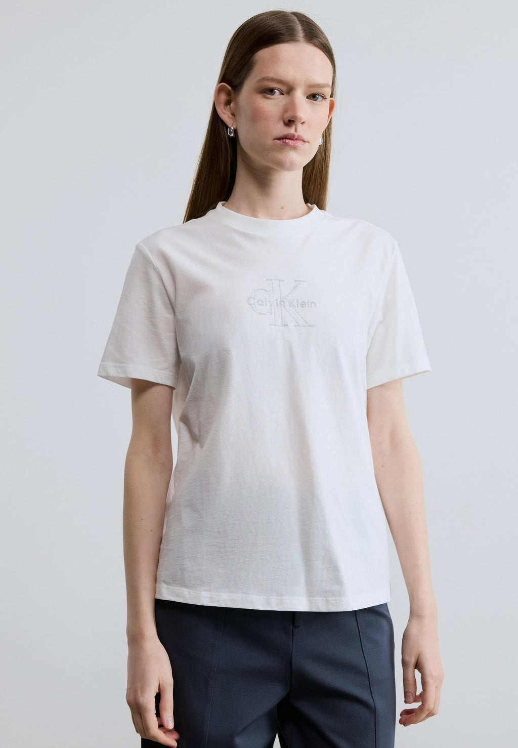 MONOLOGO TEE - Print T-shirt - bright white