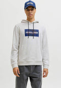 Hoodie - white melange