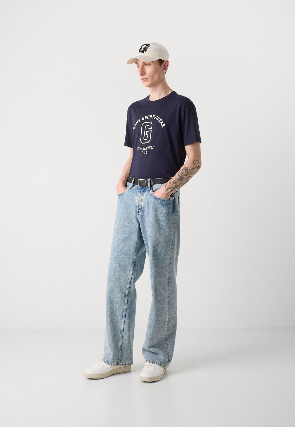 GRAPHIC - Print T-shirt - evening blue