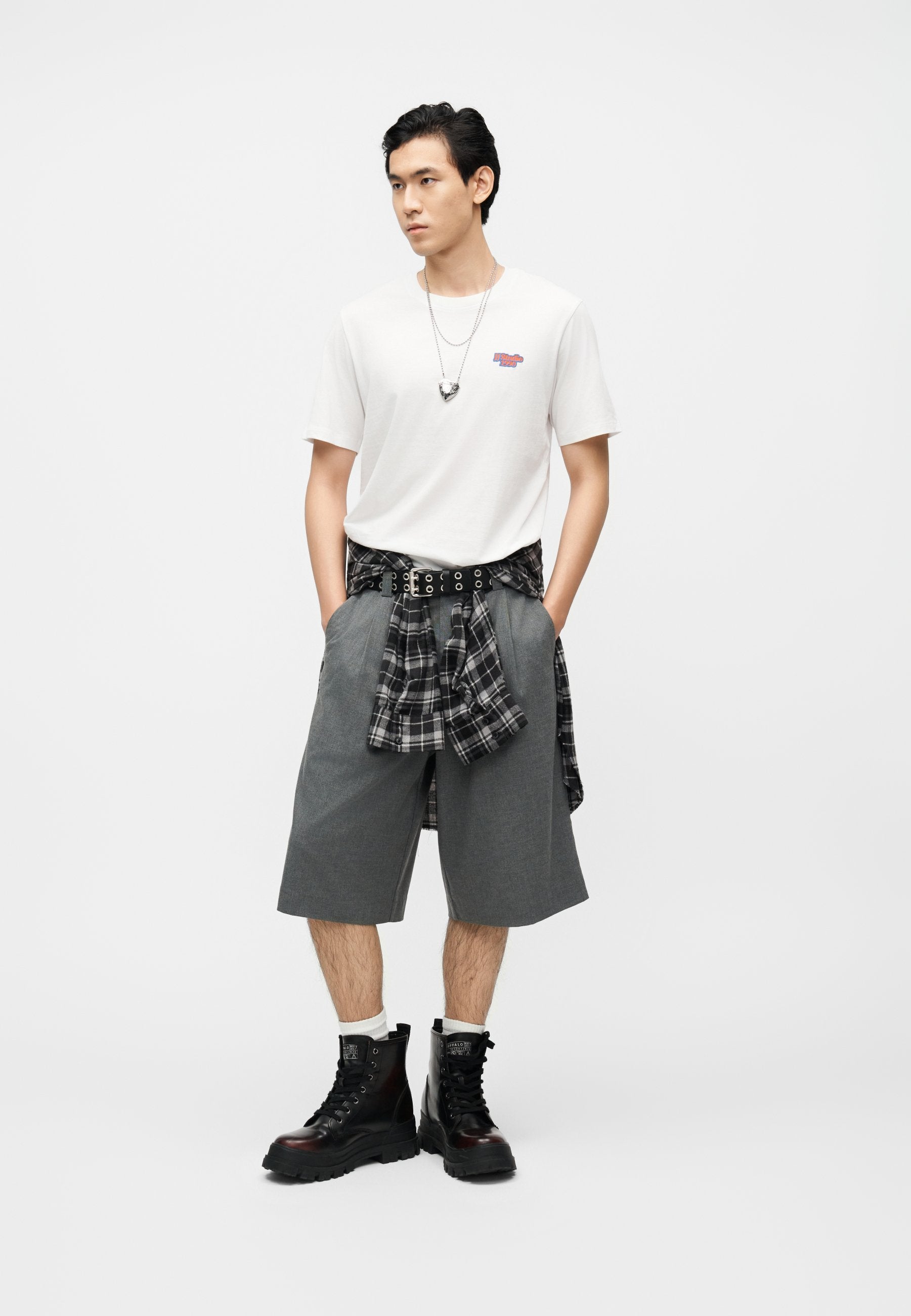 JJSEATTLE TEE CREW NECK - Basic T-shirt - bright white