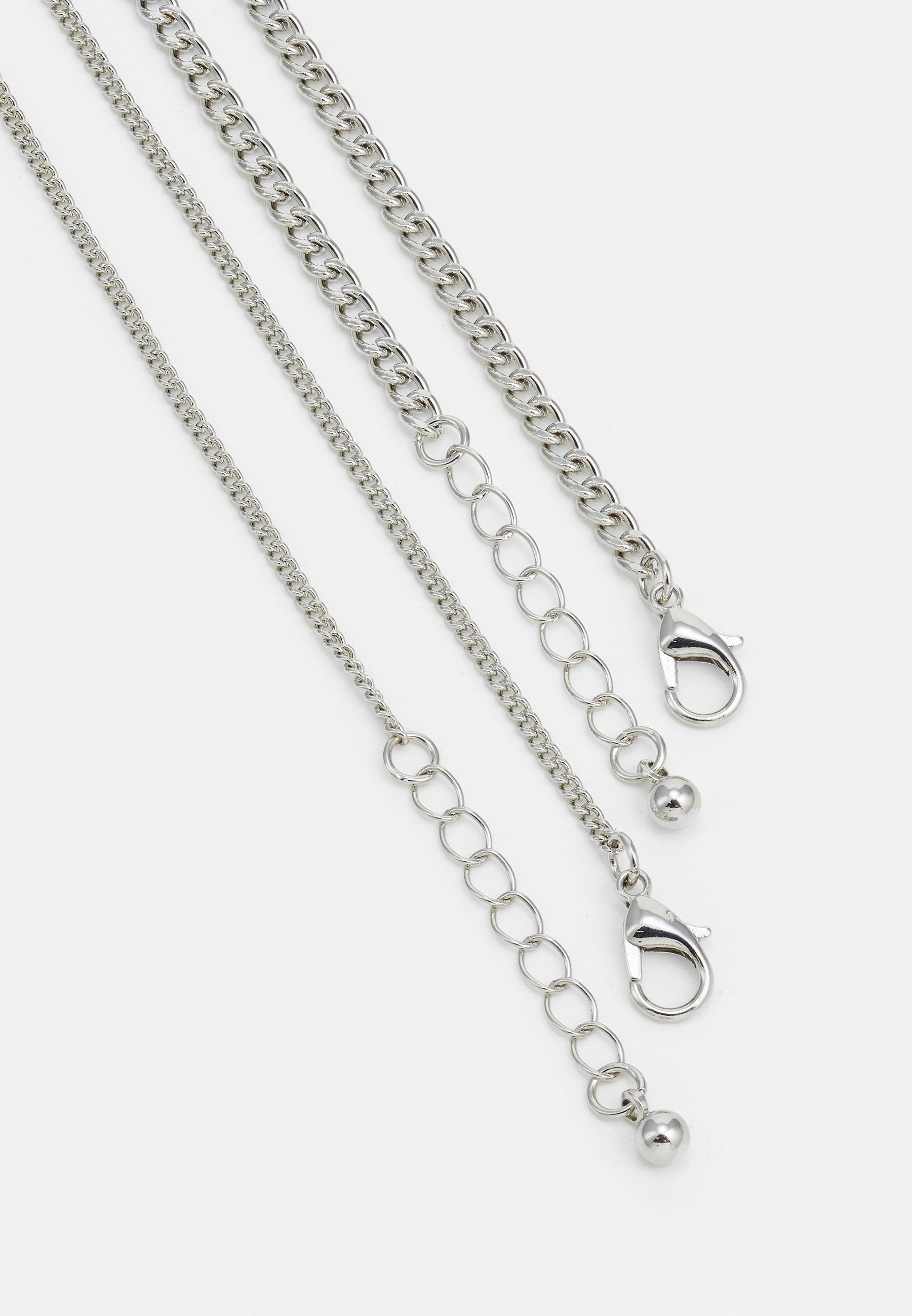 JACPRIDE NECKLACE UNISEX 2 PACK - Necklace - silver/coloured/birch