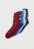 JACRICE FOOD 5 PACK - Socks - celestial blue/navy blazer/dazzling blue/rhubarb