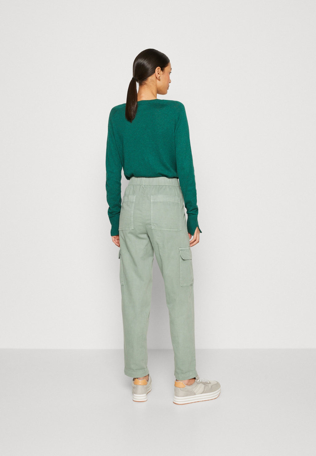 BROKEN PULL ON PANT - Cargo trousers - sage