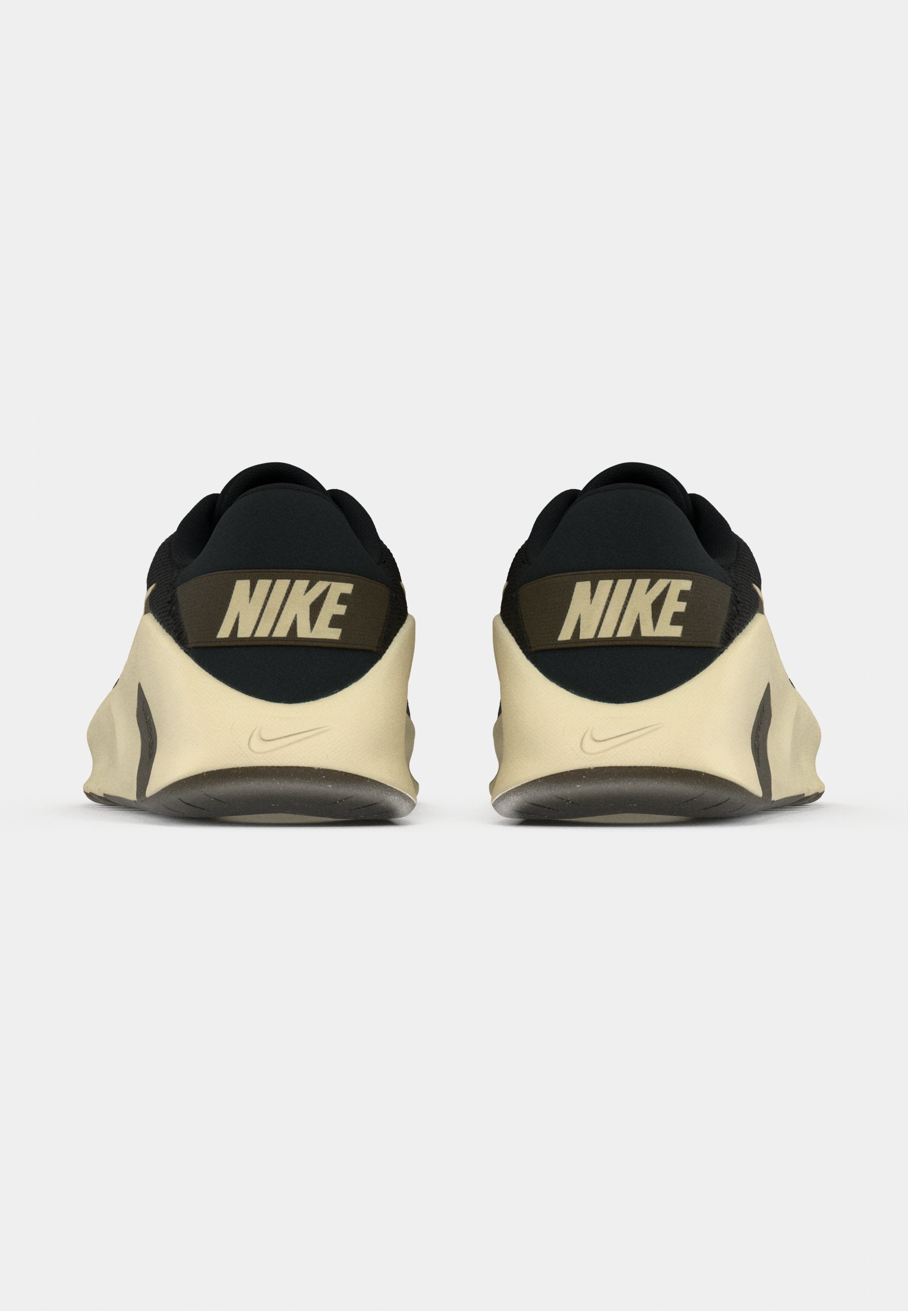 FLEX TRAIN - Training shoe - black/light khaki/dark hazel