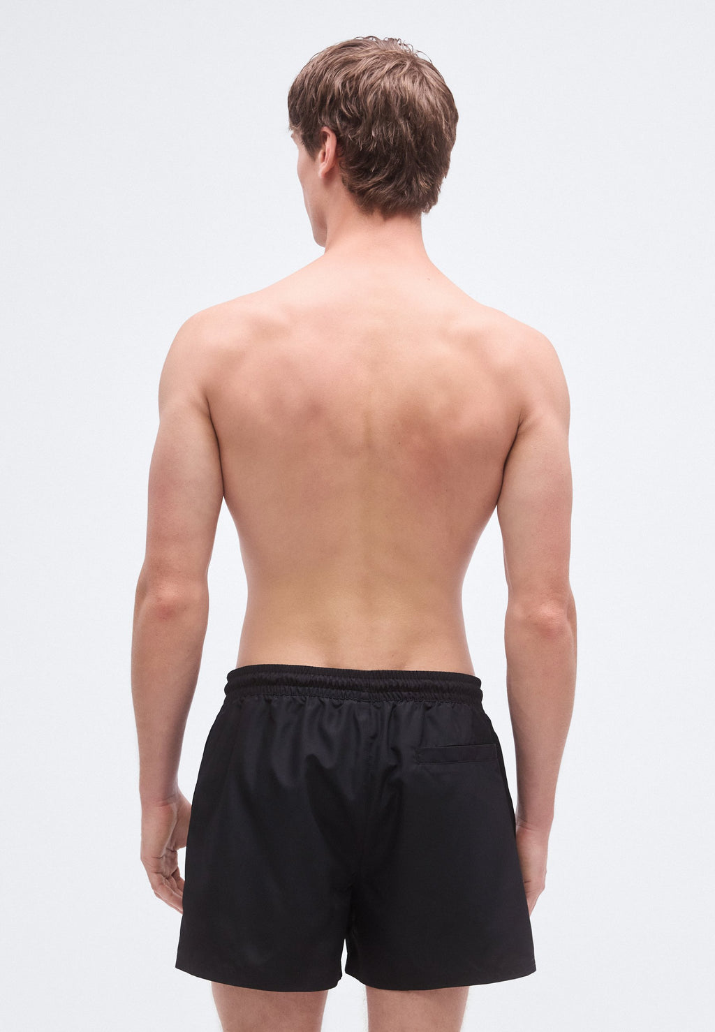 DRAWSTRING WAISTBAND GRAPHIC MONOGRAM - Swimming shorts - black