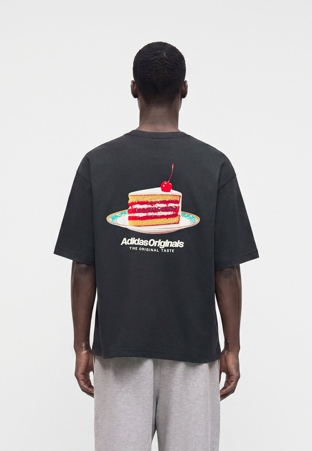 TEE-SHIRT OVERSIZE CAKE UNISEXE - T-shirt imprimé - carbon