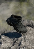 TERREX SKYCHASER AX5 MID GORE-TEX HIKING - Hiking shoes - carbon/core black/semi flash aqua