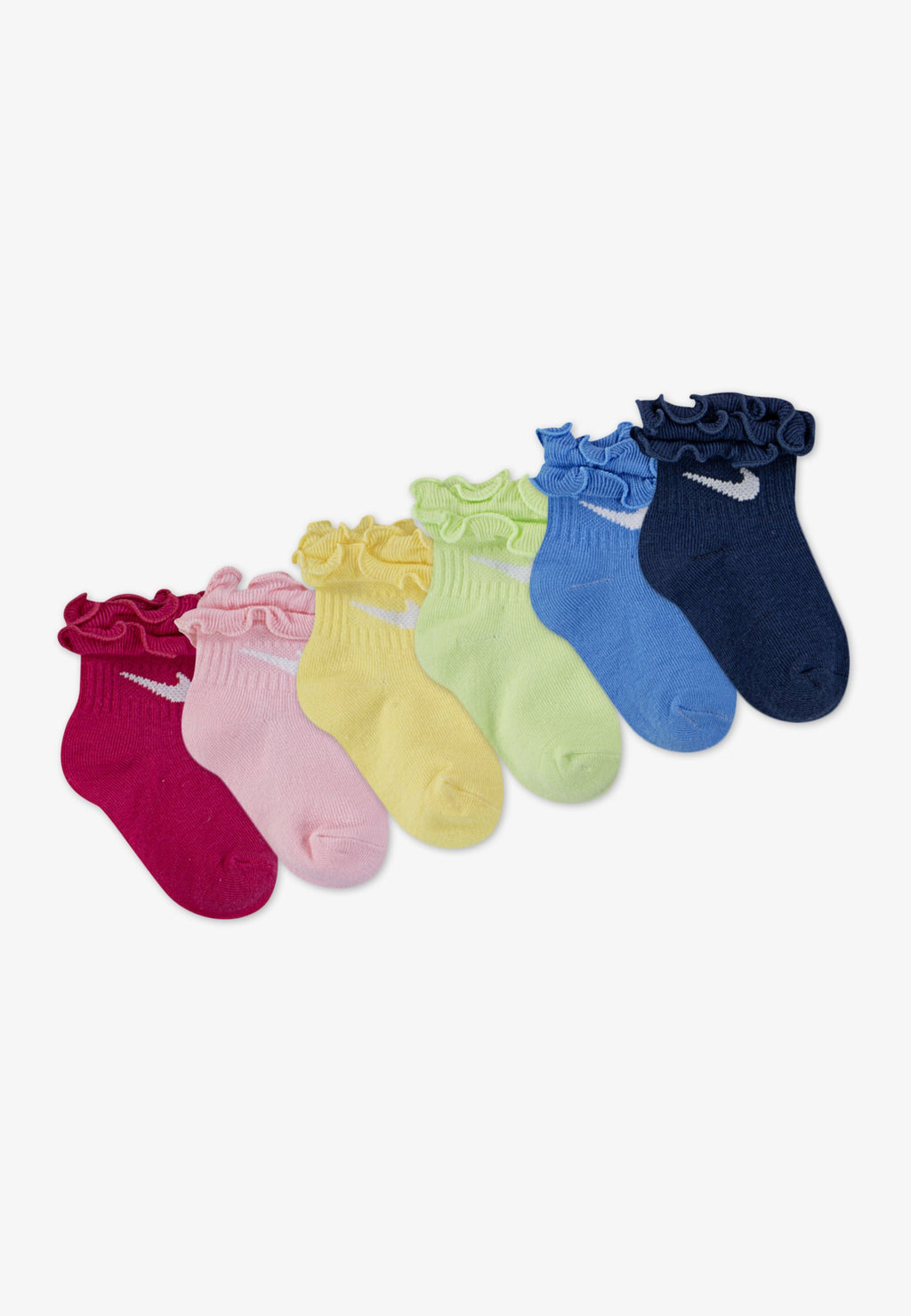 Lot de 6 - Chaussettes - rose vif