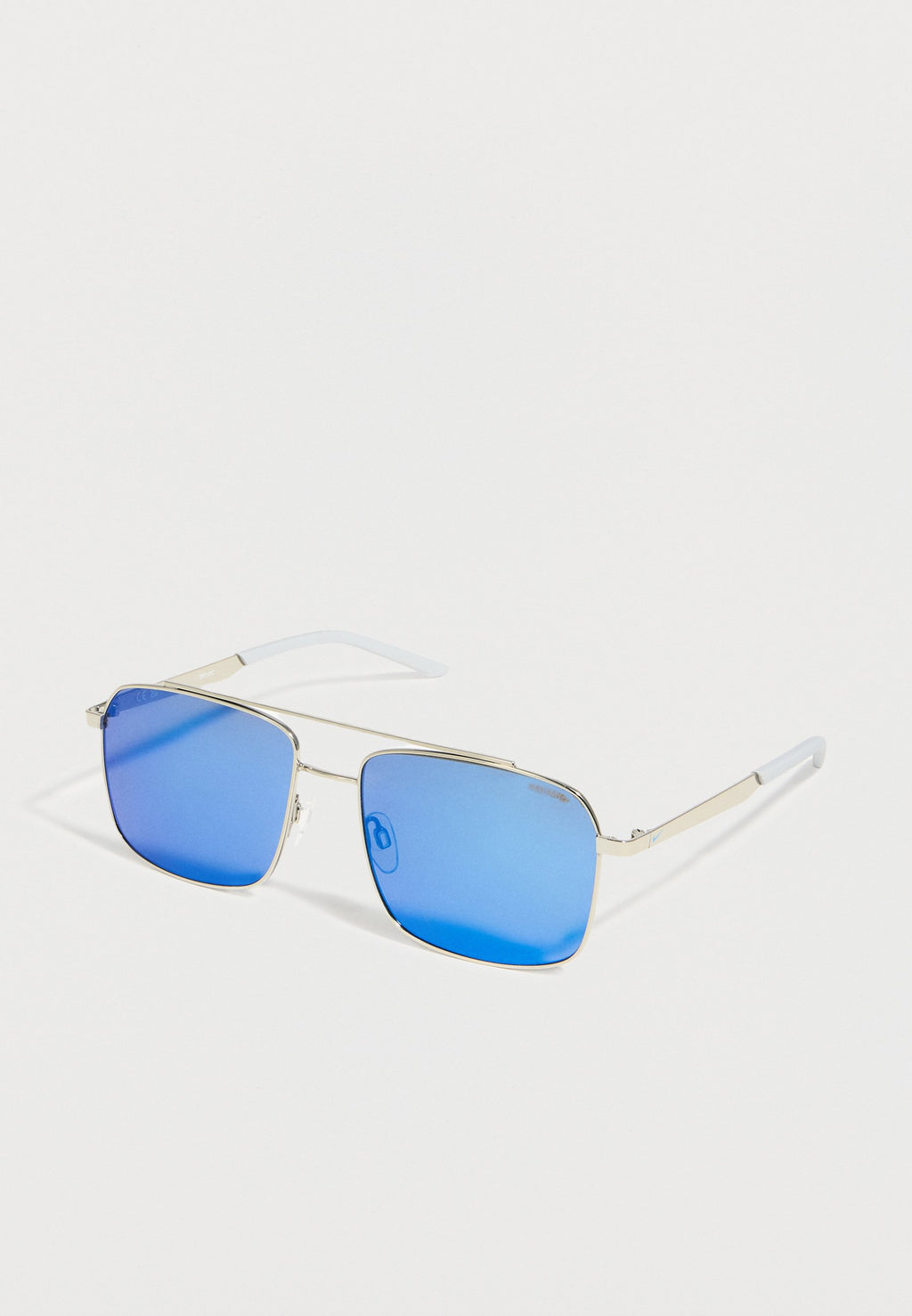 TRAVELER STRIKE UNISEX - Güneş Gözlüğü - gümüş rengi/mavi aynalı