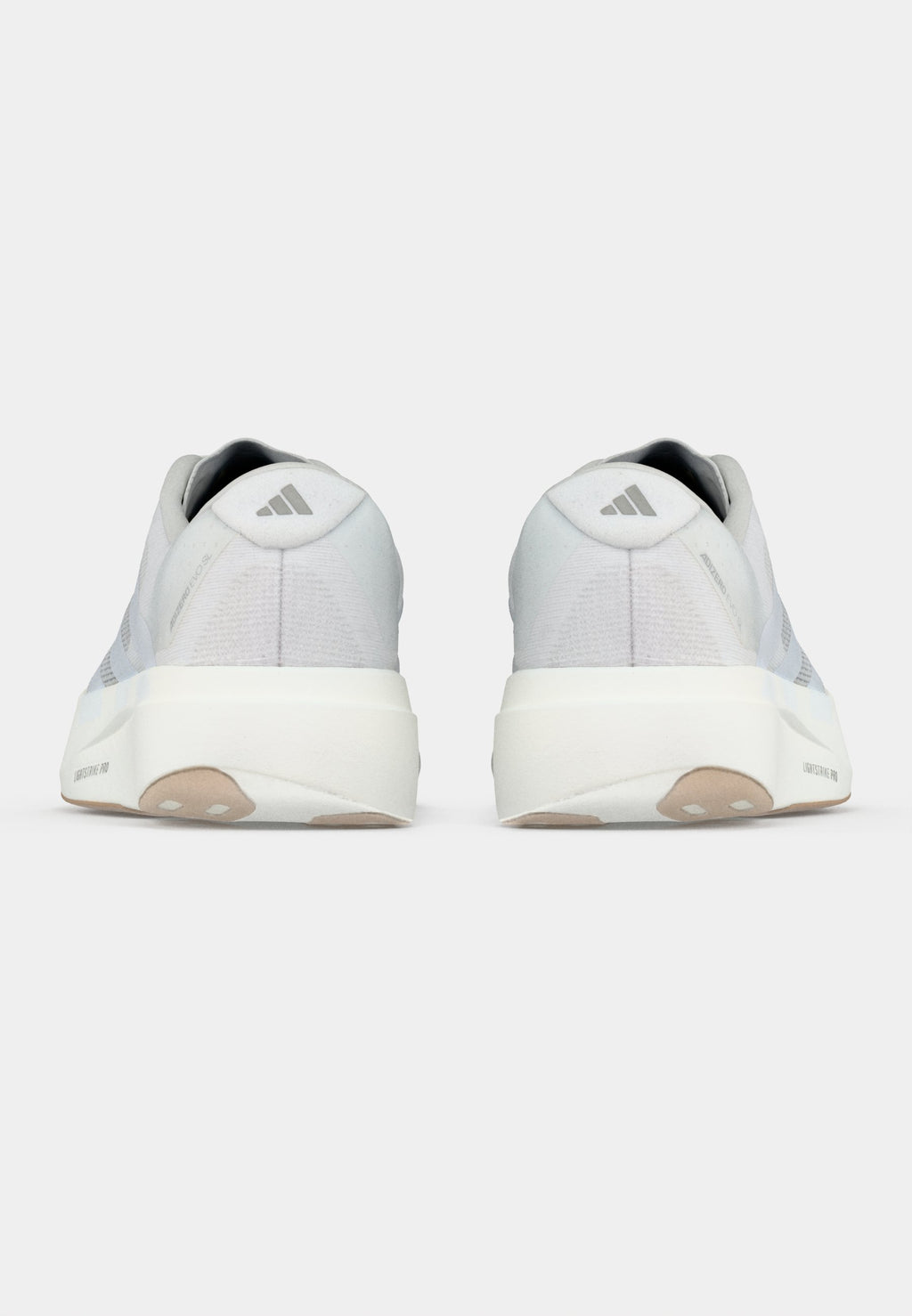 ADIZERO EVO SL M - Trainers - footwear white/warm sandstone