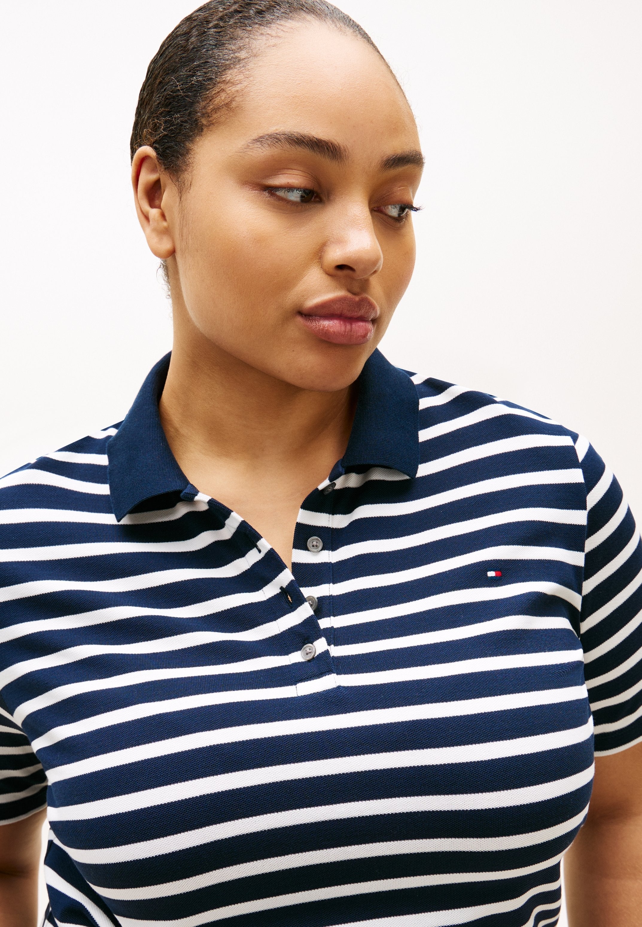 CURVE 1985 REGULAR FIT PIQUE POLO SHIRT - Polo shirt - dark night/ecru