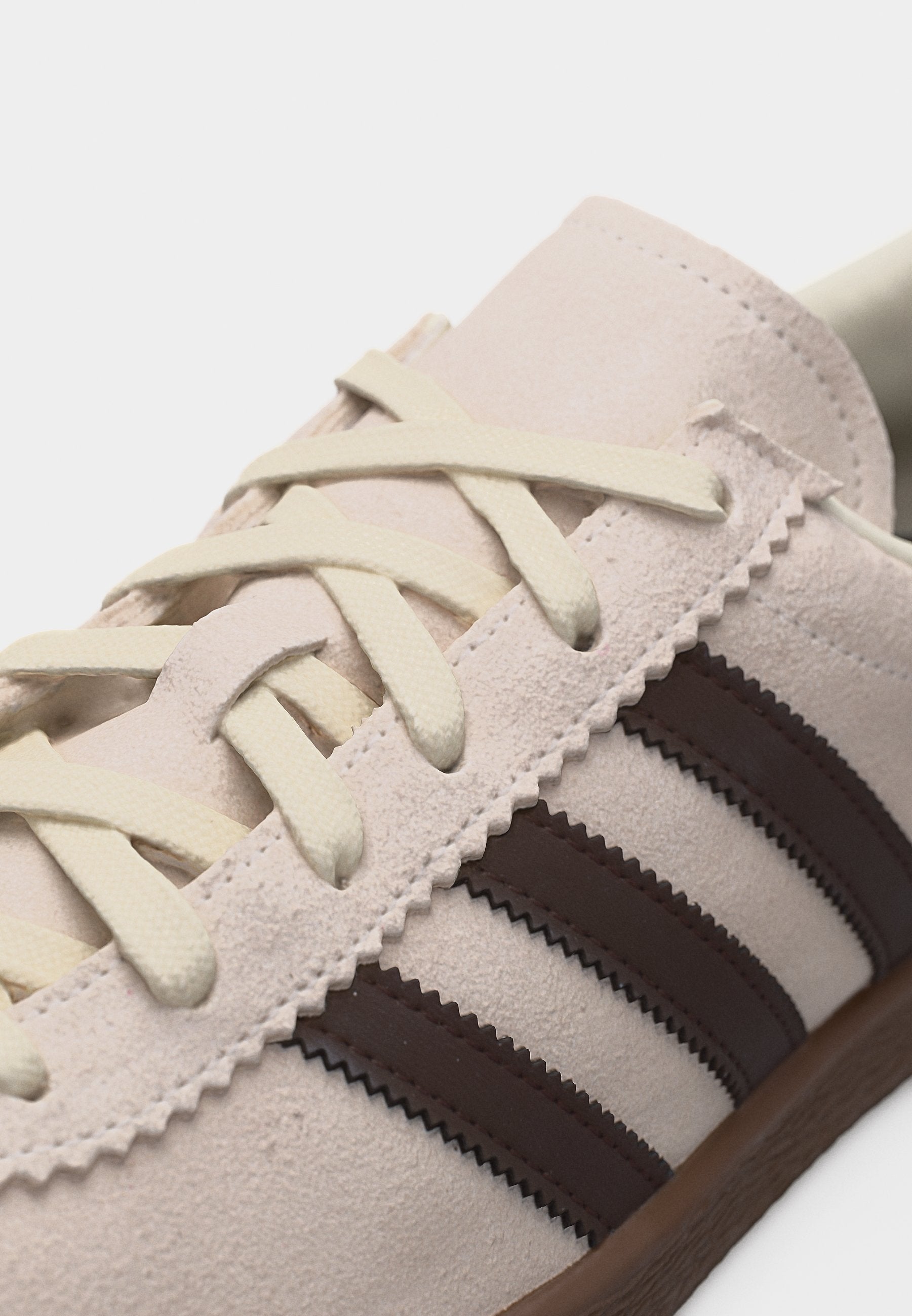 STADT UNISEX - Baskets basses - cloud white/dark brown