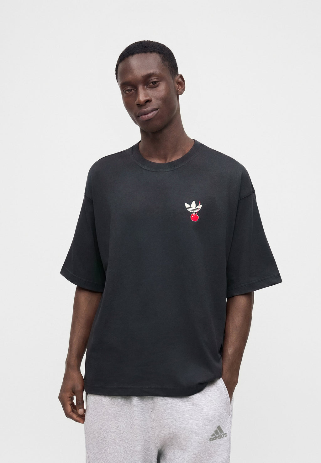 TEE-SHIRT OVERSIZE CAKE UNISEXE - T-shirt imprimé - carbon