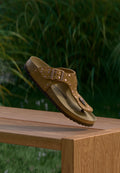 GIZEH RIVET NARROW - T-bar sandals - brown